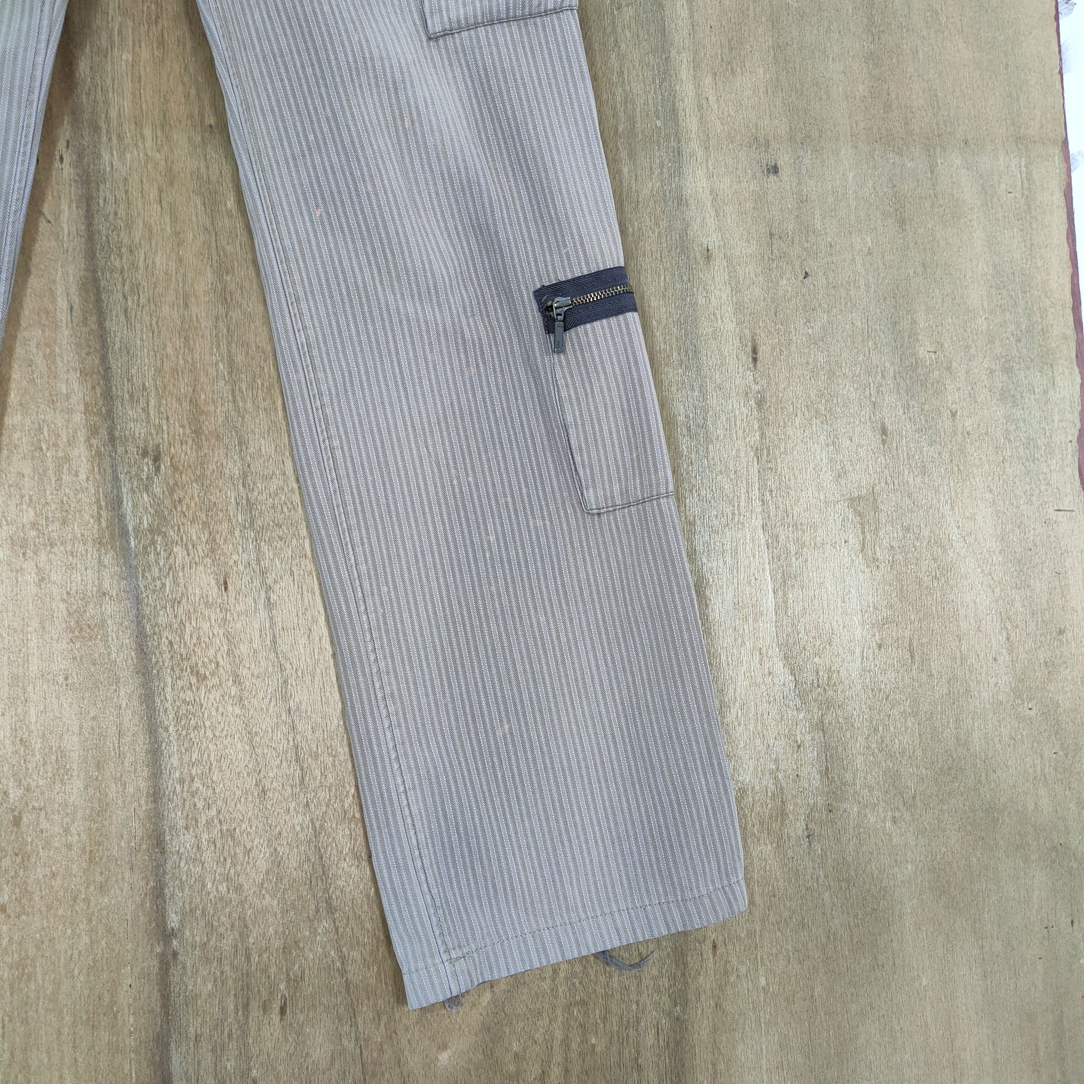 Japanese Brand IKKA MULTIPOCKET POCKET STRIPE CARGO PANTS Size US 30 / EU 46 - 16 Thumbnail