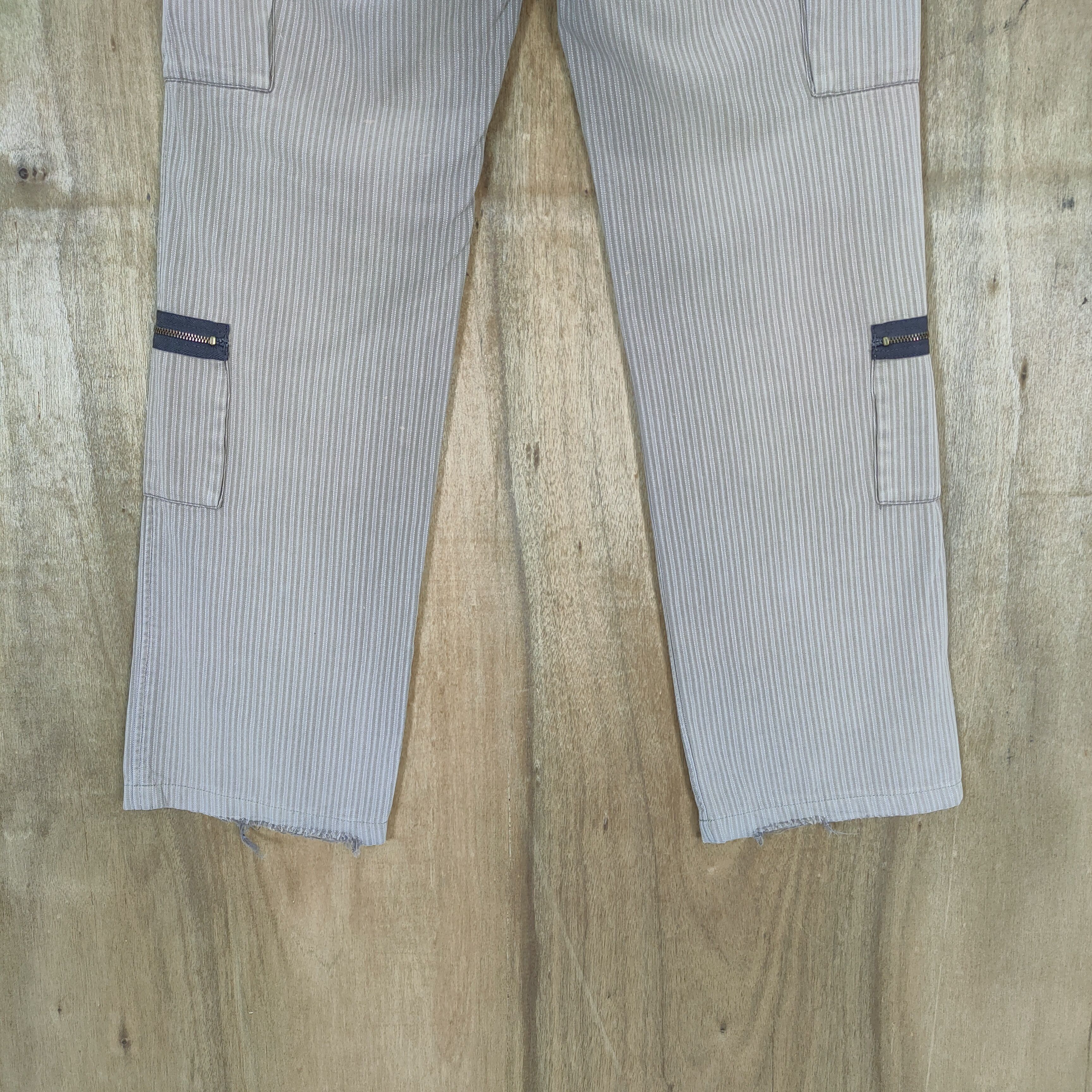 Japanese Brand IKKA MULTIPOCKET POCKET STRIPE CARGO PANTS Size US 30 / EU 46 - 11 Thumbnail