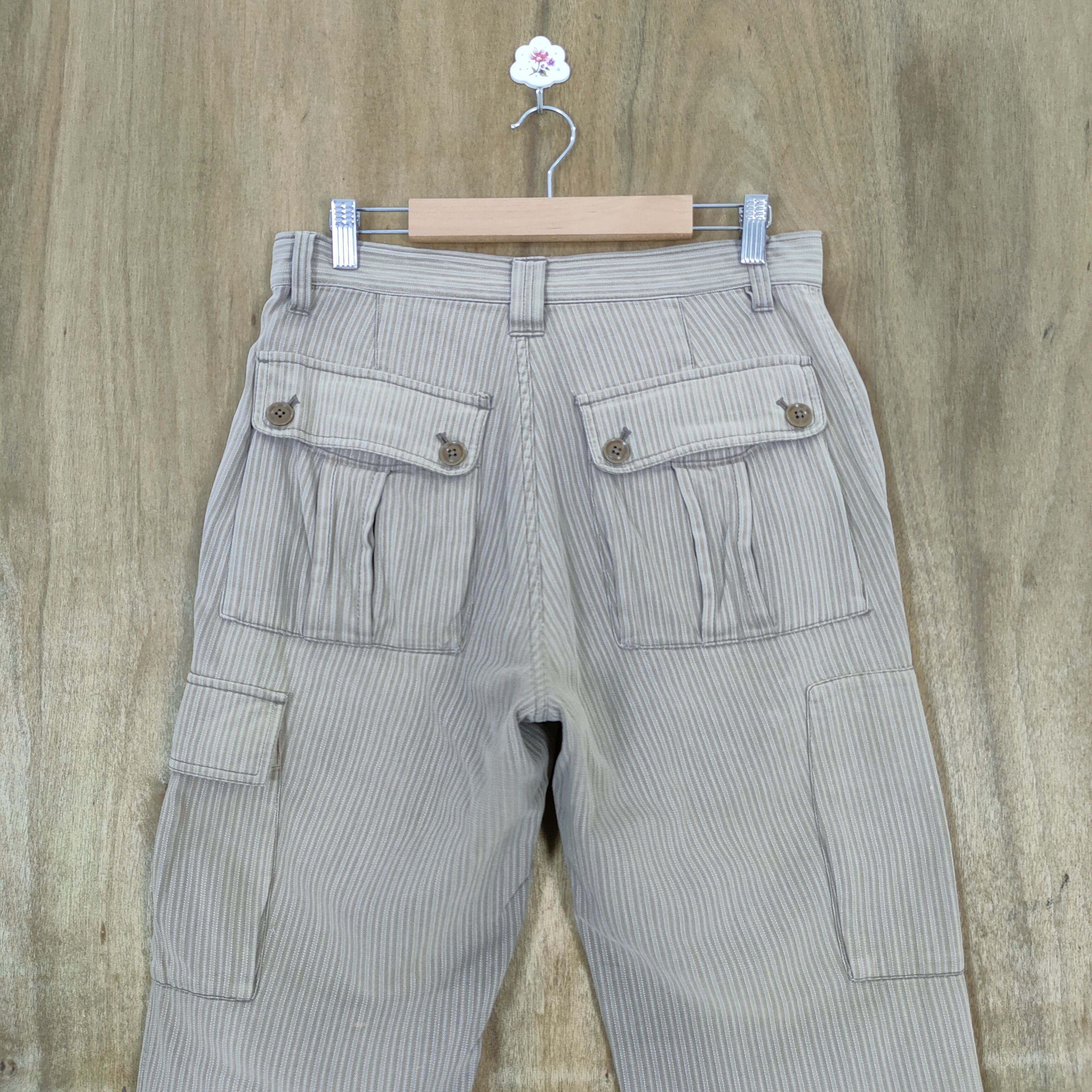 Japanese Brand IKKA MULTIPOCKET POCKET STRIPE CARGO PANTS Size US 30 / EU 46 - 10 Thumbnail
