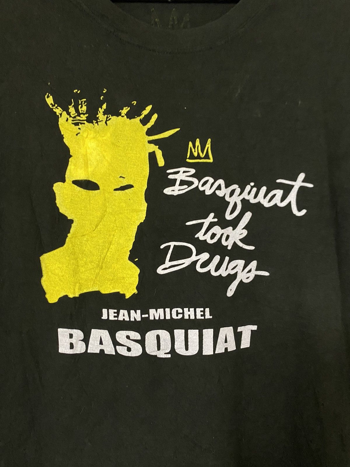 Jean-Michel Basquiat × Vintage Vintage Rare Jean-Michel Basquiat Tool Drugs Tee Size US L / EU 52-54 / 3 - 2 Thumbnail