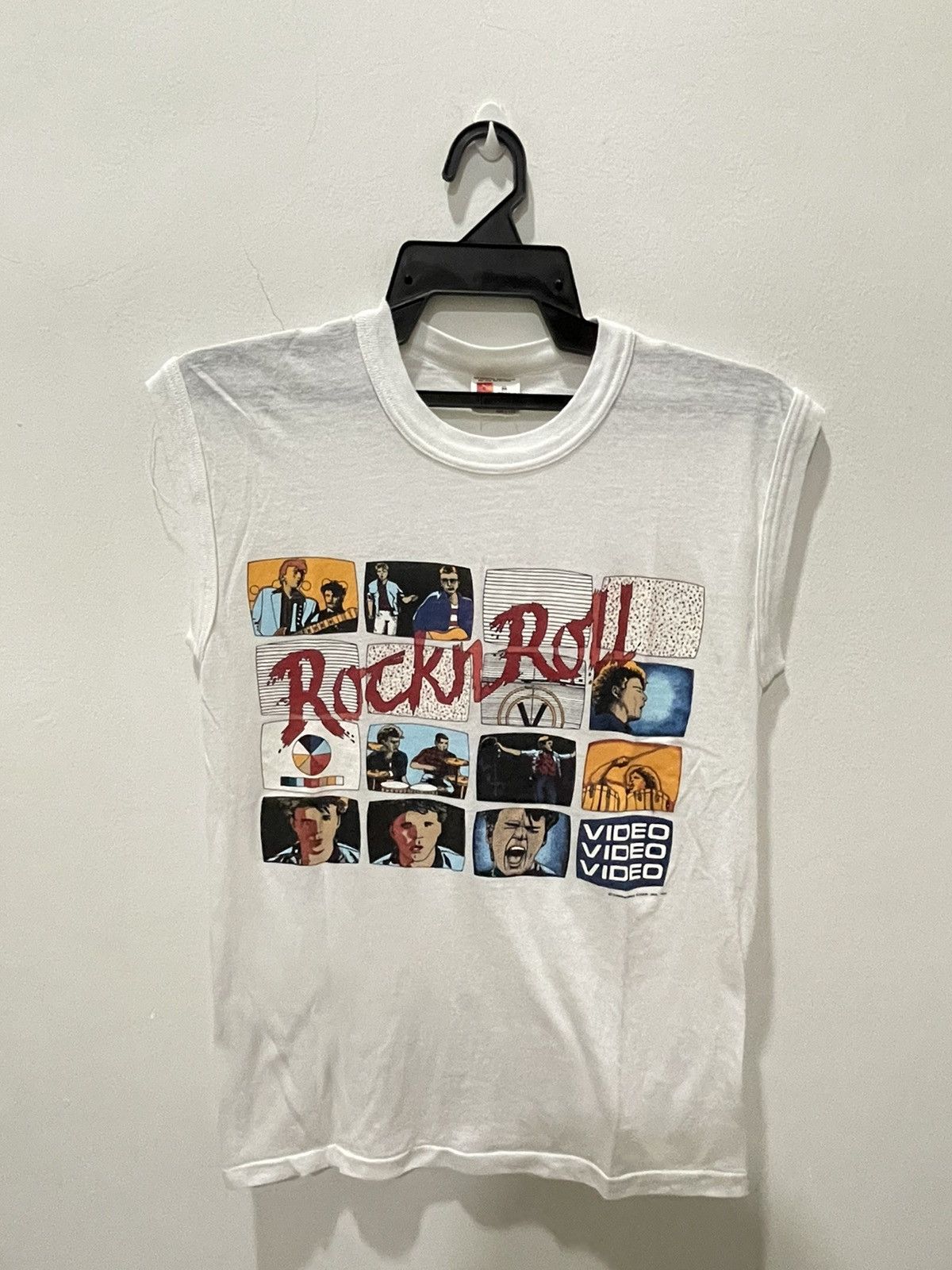 Band Tees × Vintage Vintage 80’s Rock And Roll Bowie Buddy Holly Tee Size US M / EU 48-50 / 2 - 1 Thumbnail