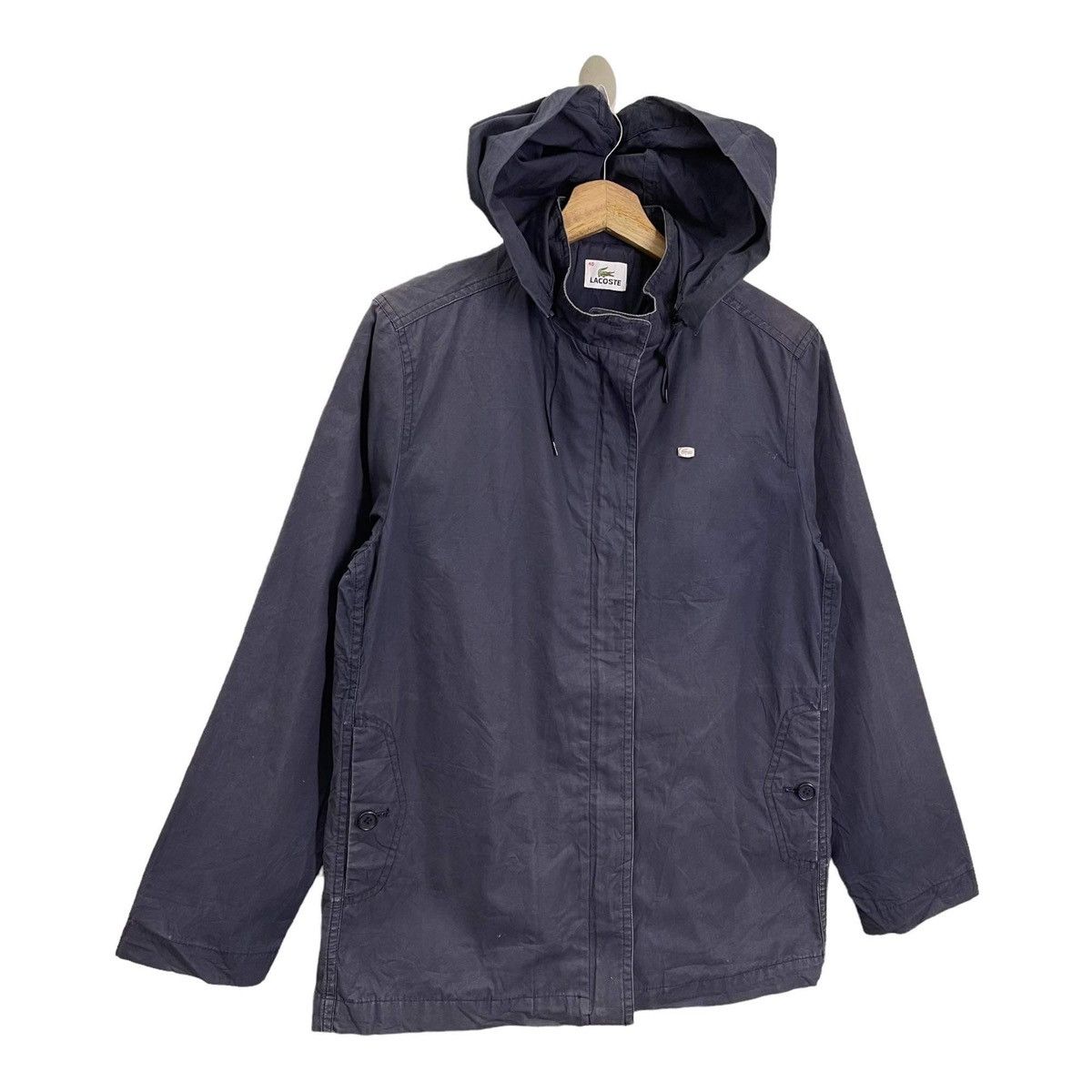 Lacoste Vintage Lacoste Small Logo Hoodies Jacket Size M Size US M / EU 48-50 / 2 - 2 Thumbnail