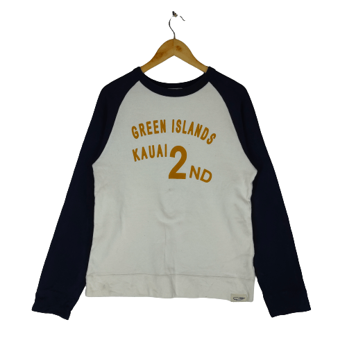 GREEN ISLAND Kauai Hanalei Hawaii Printed Sweatshirt