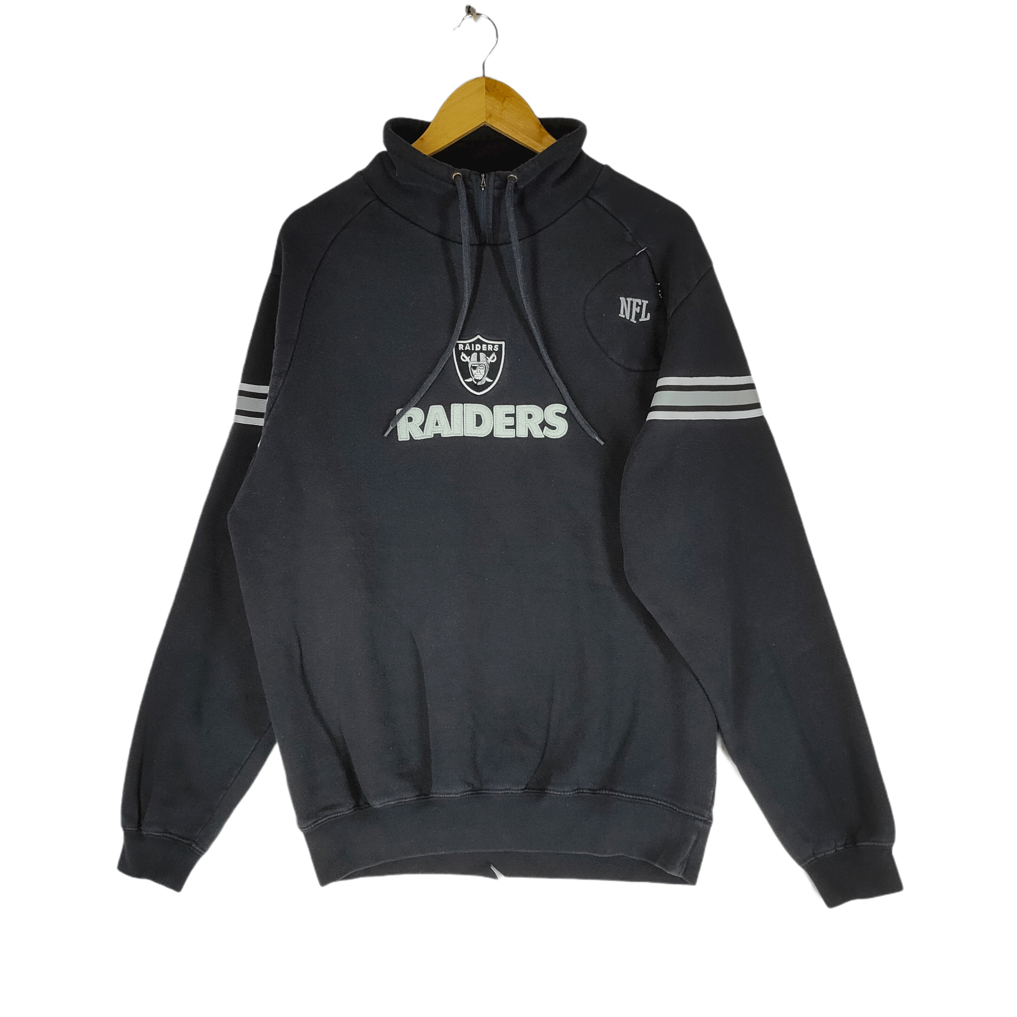 NFL Vintage NFL RAIDERS Rugby Team Embroidery Logo Sweatshirt Size US L / EU 52-54 / 3 - 1 Thumbnail