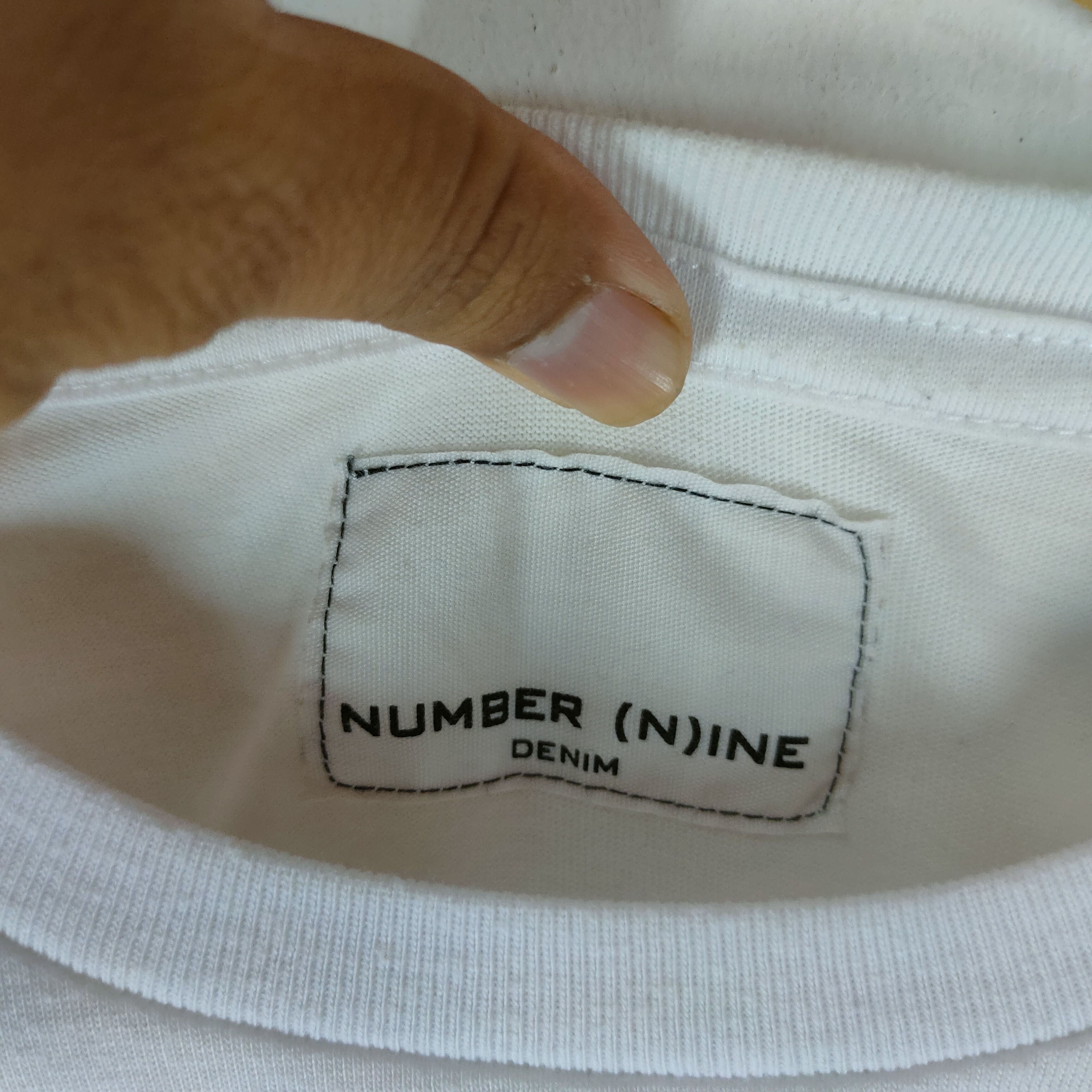 Number (N)ine NUMBER NINE (N)INE Single Stripe Pocket Spellout Shirt Size US M / EU 48-50 / 2 - 4 Thumbnail