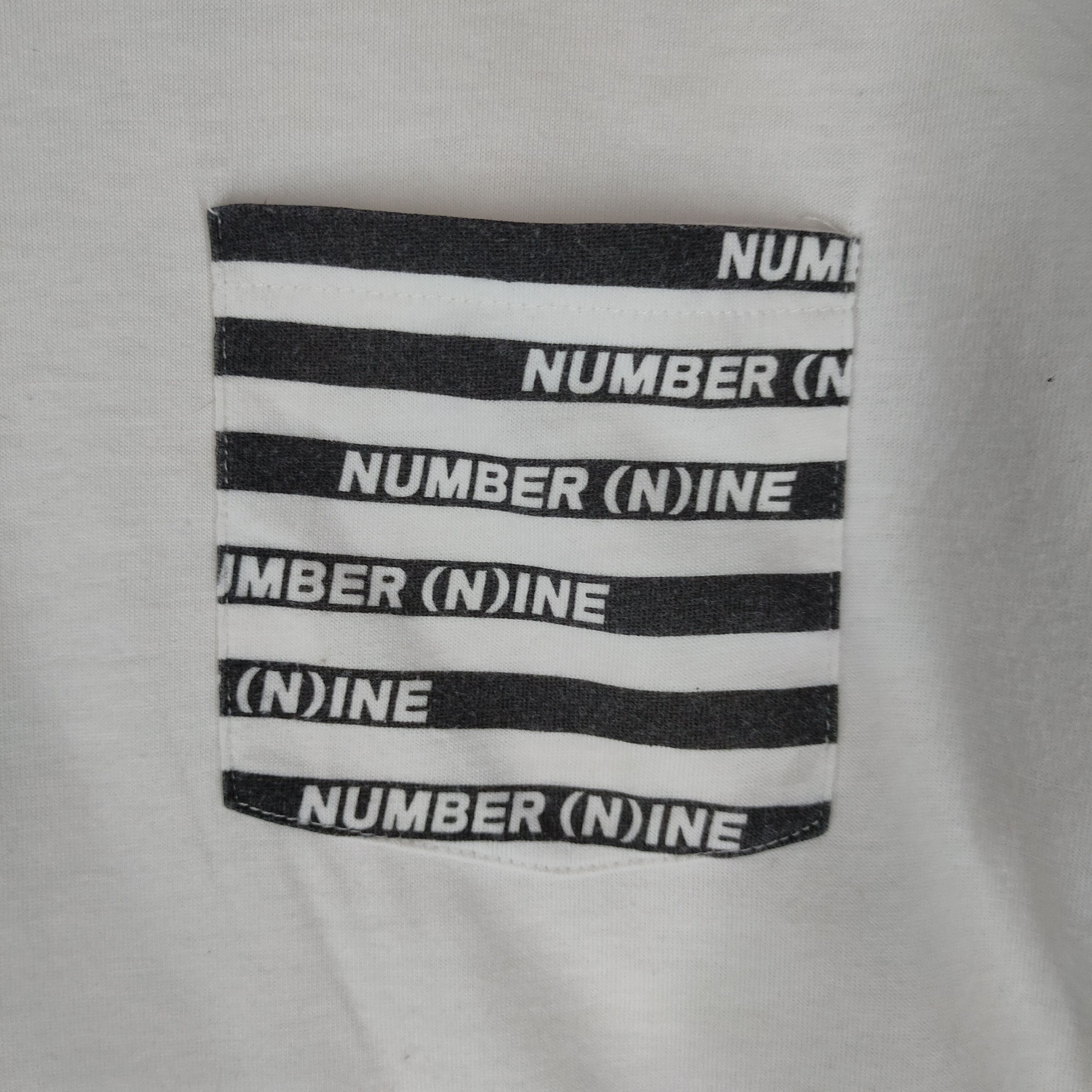 Number (N)ine NUMBER NINE (N)INE Single Stripe Pocket Spellout Shirt Size US M / EU 48-50 / 2 - 3 Thumbnail