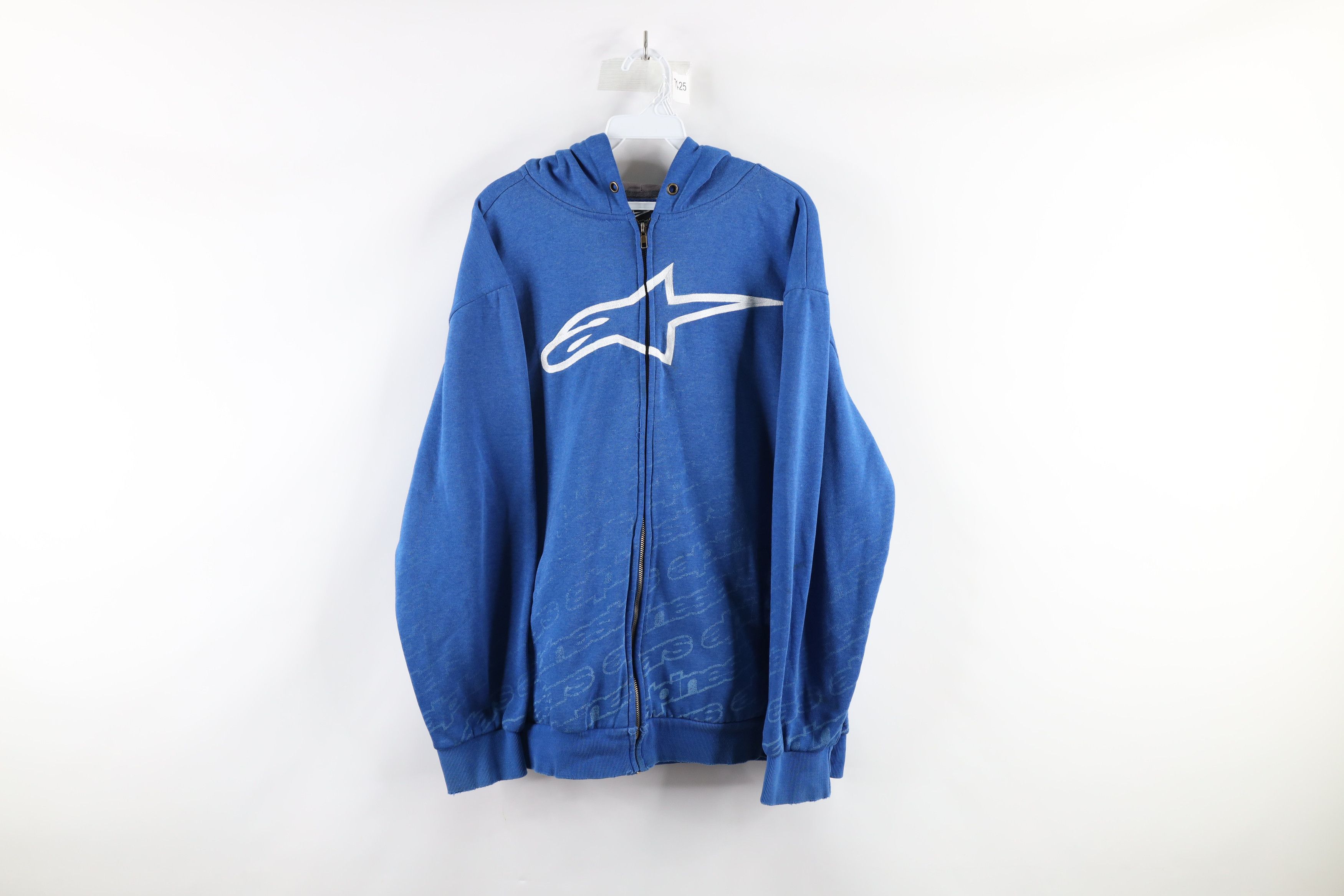 Alpinestars × Vintage Vintage Alpinestars Racing Full Zip Hoodie Sweatshirt Size US XL / EU 56 / 4 - 1 Thumbnail