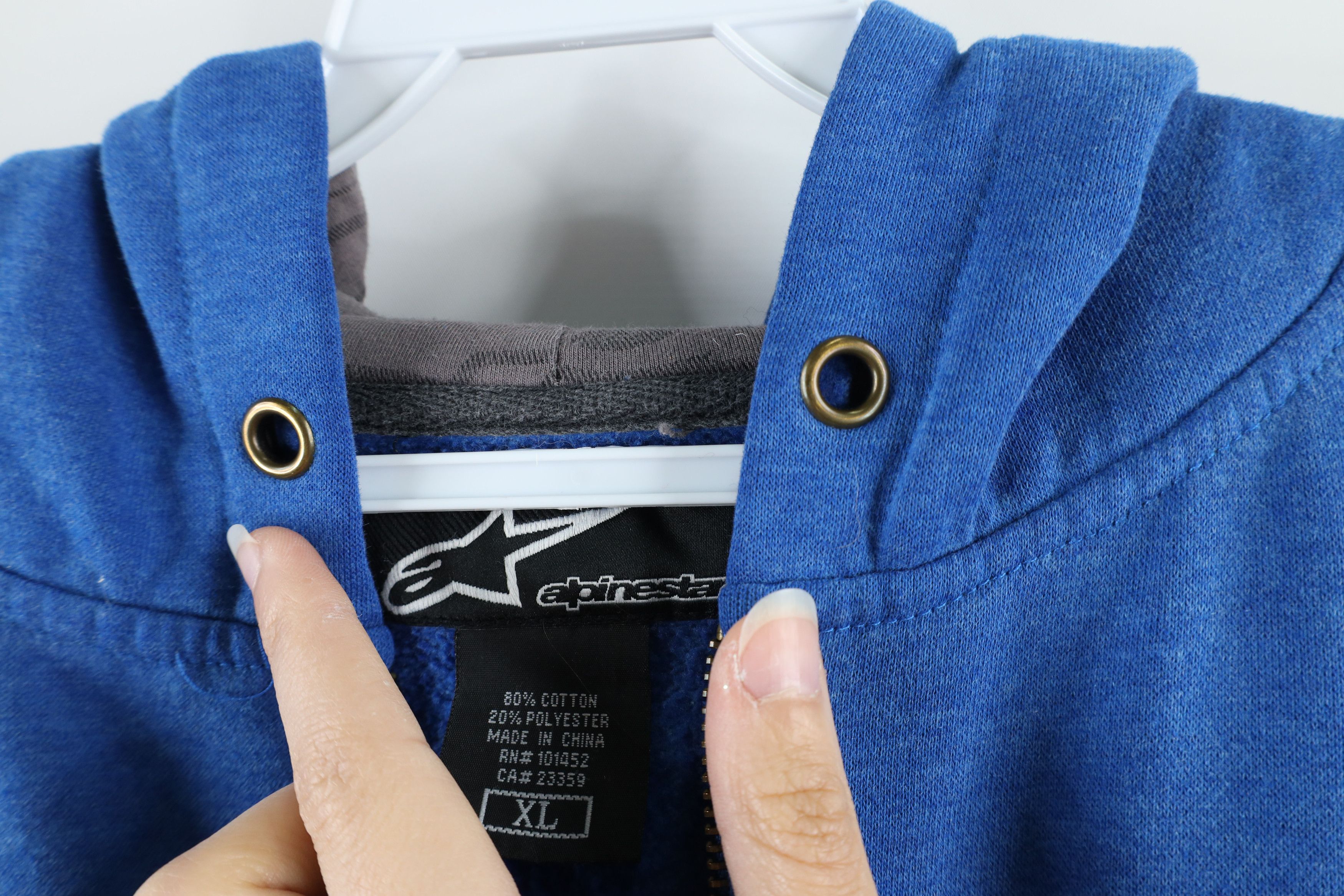 Alpinestars × Vintage Vintage Alpinestars Racing Full Zip Hoodie Sweatshirt Size US XL / EU 56 / 4 - 5 Thumbnail