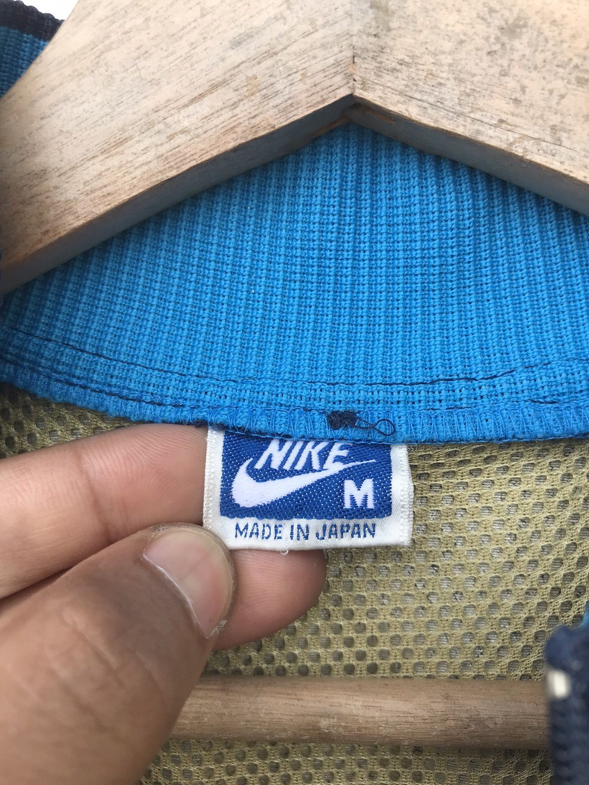 Nike × Vintage 🔥RARE🔥 Vtg 80s Blue Tag Nike Waterproof Zipper Jacket Size US M / EU 48-50 / 2 - 3 Thumbnail