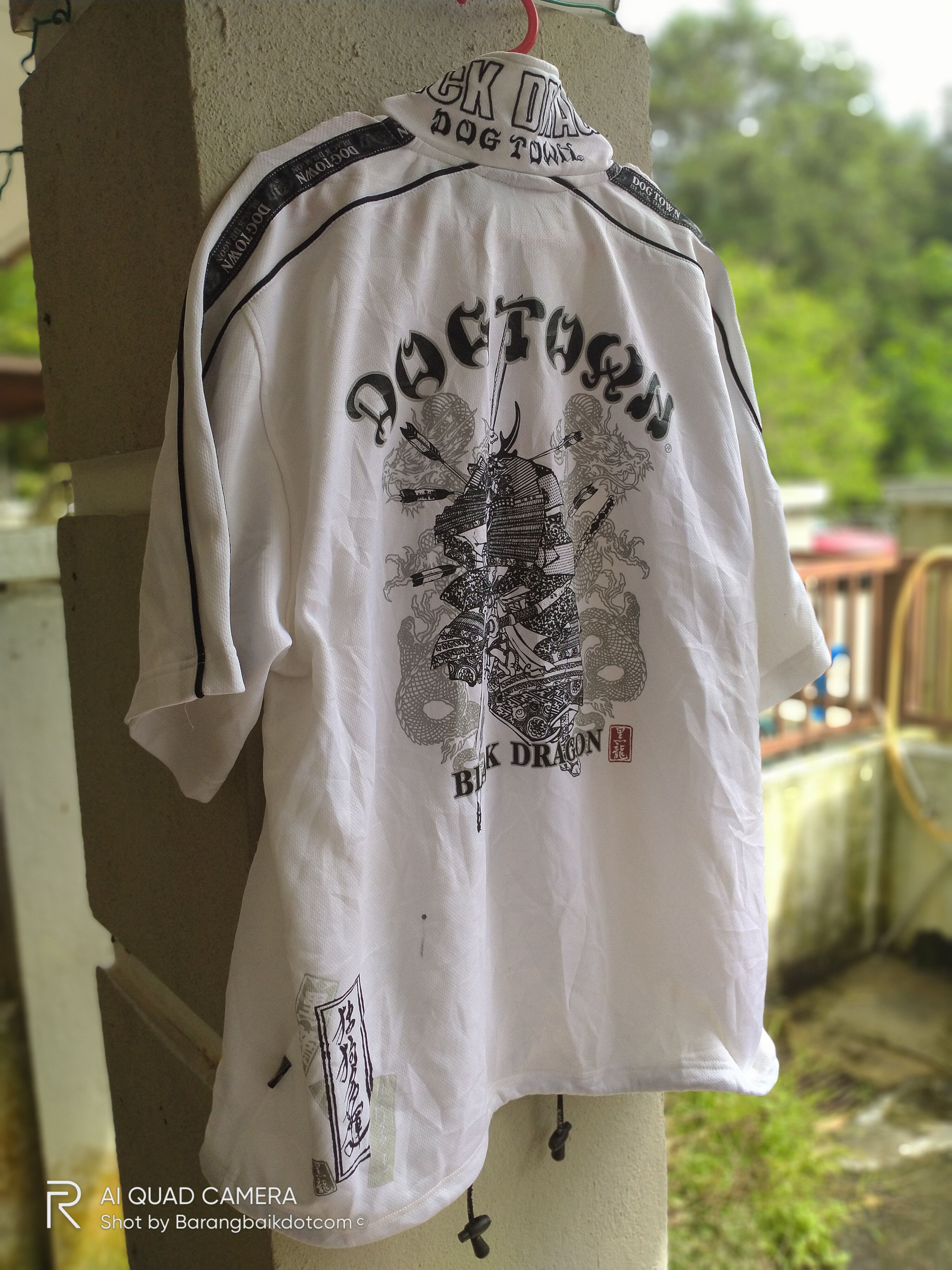 Dogtown × Japanese Brand × Vintage Vintage 90s Dogtown Black Dragon full zip jersey Size US XL / EU 56 / 4 - 5 Thumbnail