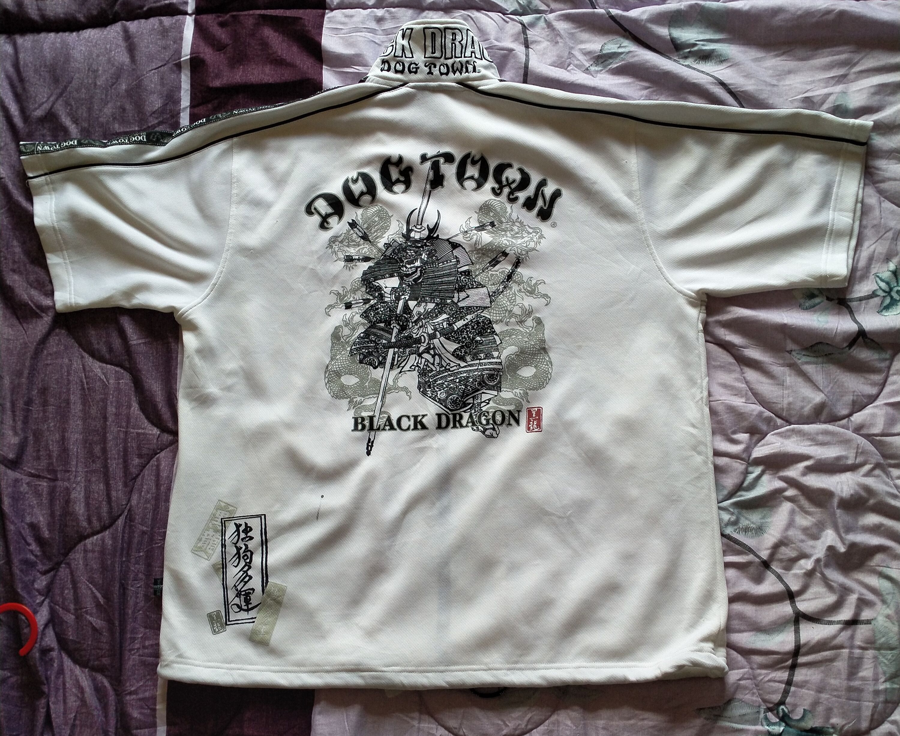 Dogtown × Japanese Brand × Vintage Vintage 90s Dogtown Black Dragon full zip jersey Size US XL / EU 56 / 4 - 2 Thumbnail