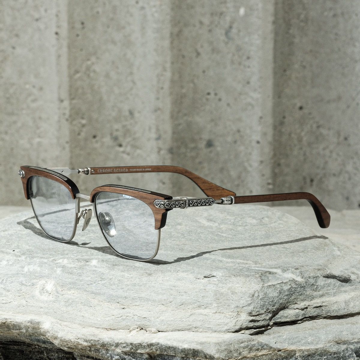 Lunettes De Soleil Chrome Hearts CVELVEDERE-D Bois D'ébène - Multicolore (occasion)