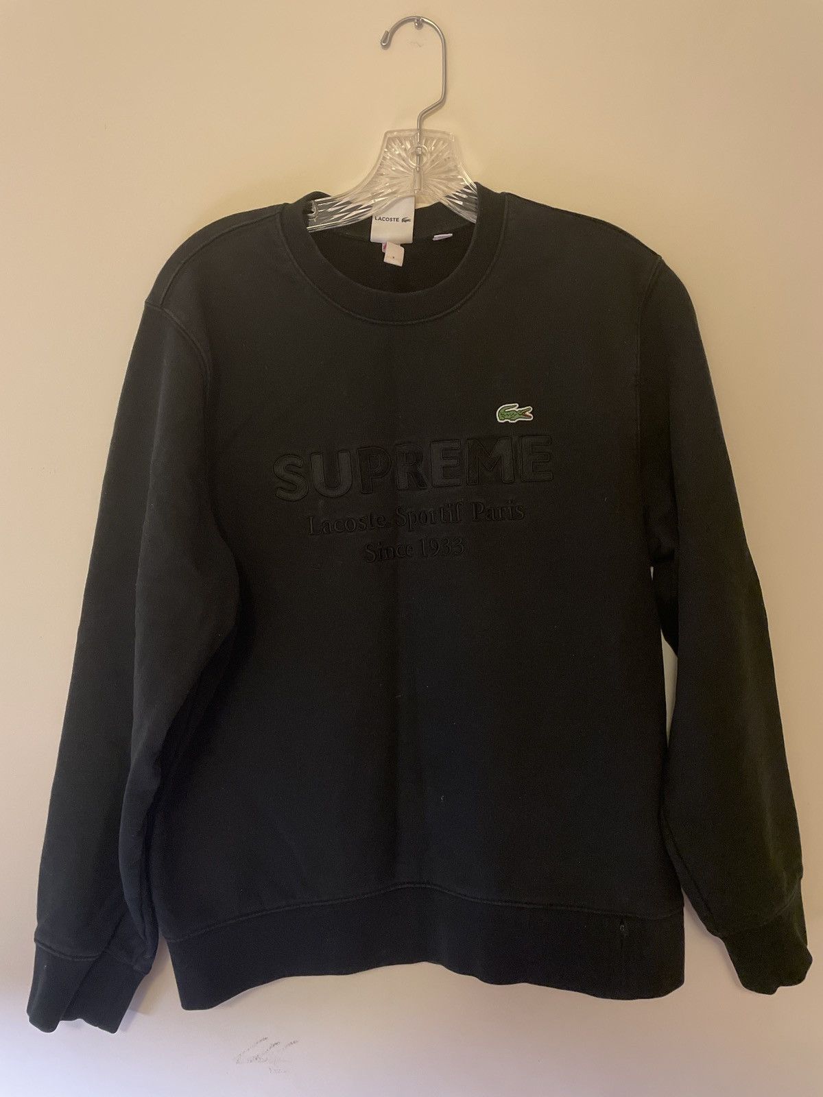 Supreme x lacoste sweatshirt store