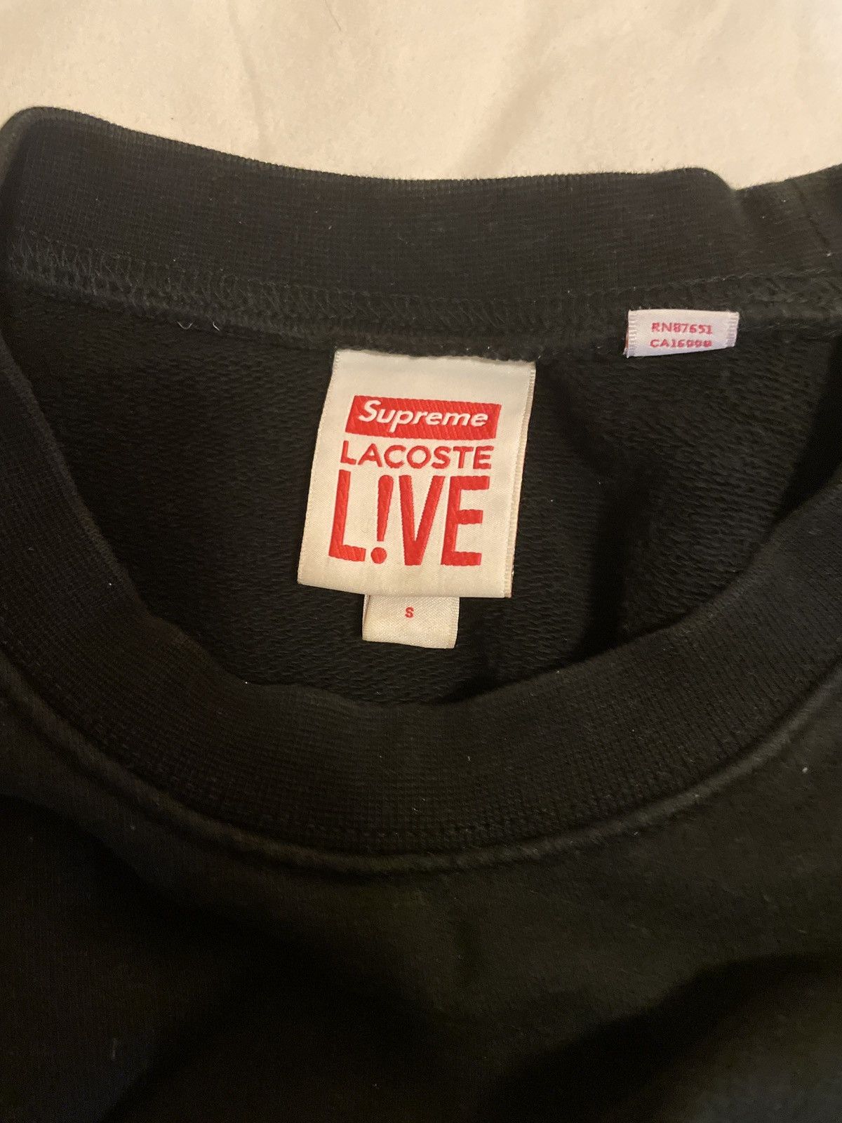 Lacoste × Supreme Supreme x Lacoste Crewneck Size US S / EU 44-46 / 1 - 4 Thumbnail