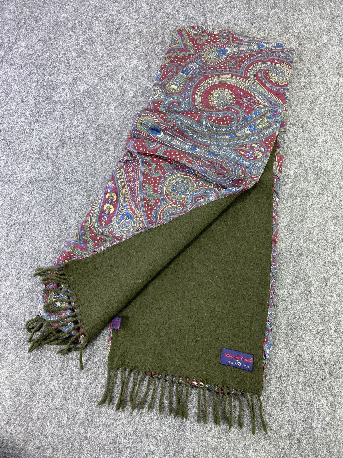 Designer Paisley Wool Silk Scarf/Muffler/Neckwear -T174 Size ONE SIZE - 4 Thumbnail