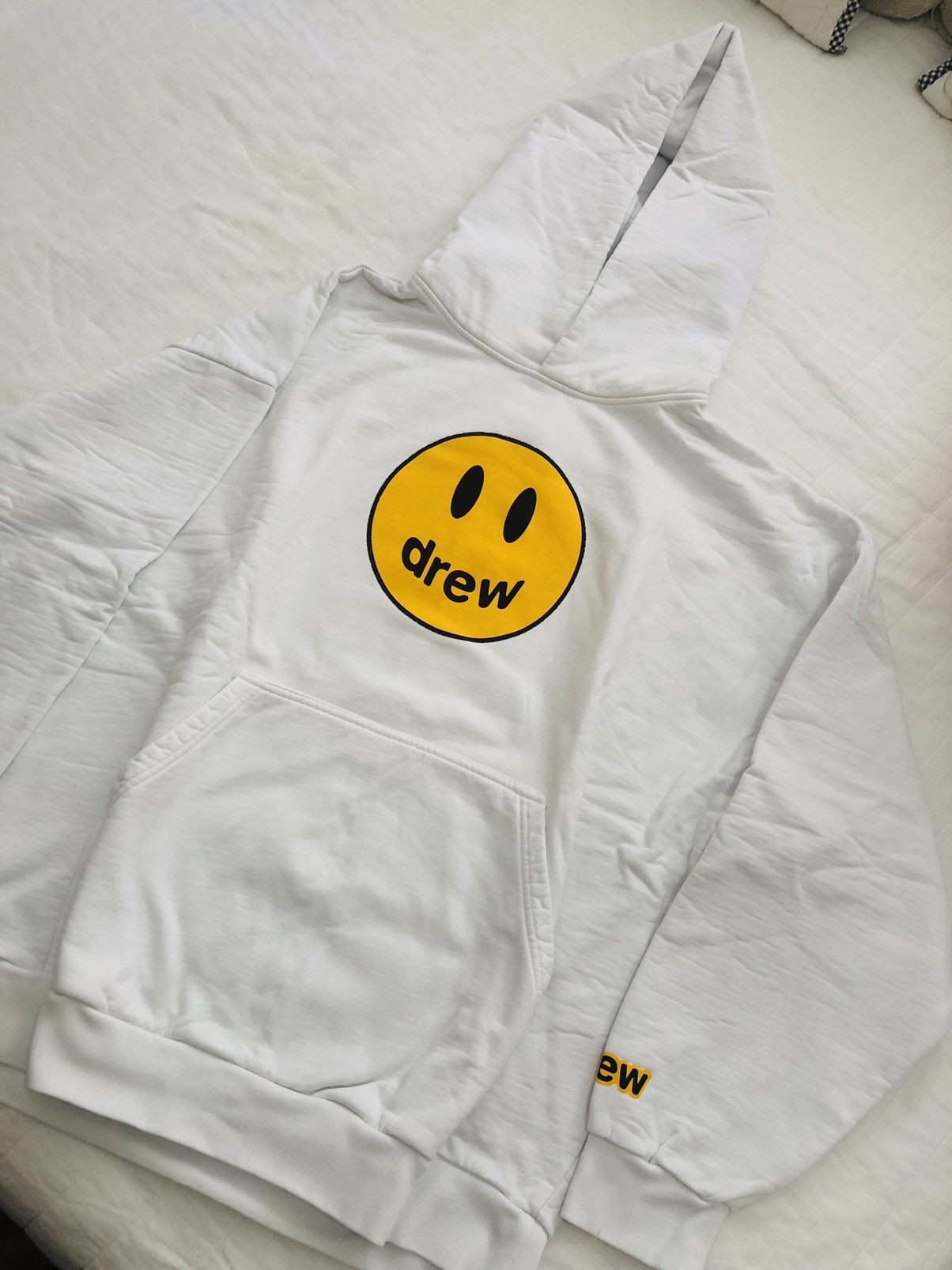 Drew House × Justin Bieber Drew House White Mascot Hoodie | Grailed