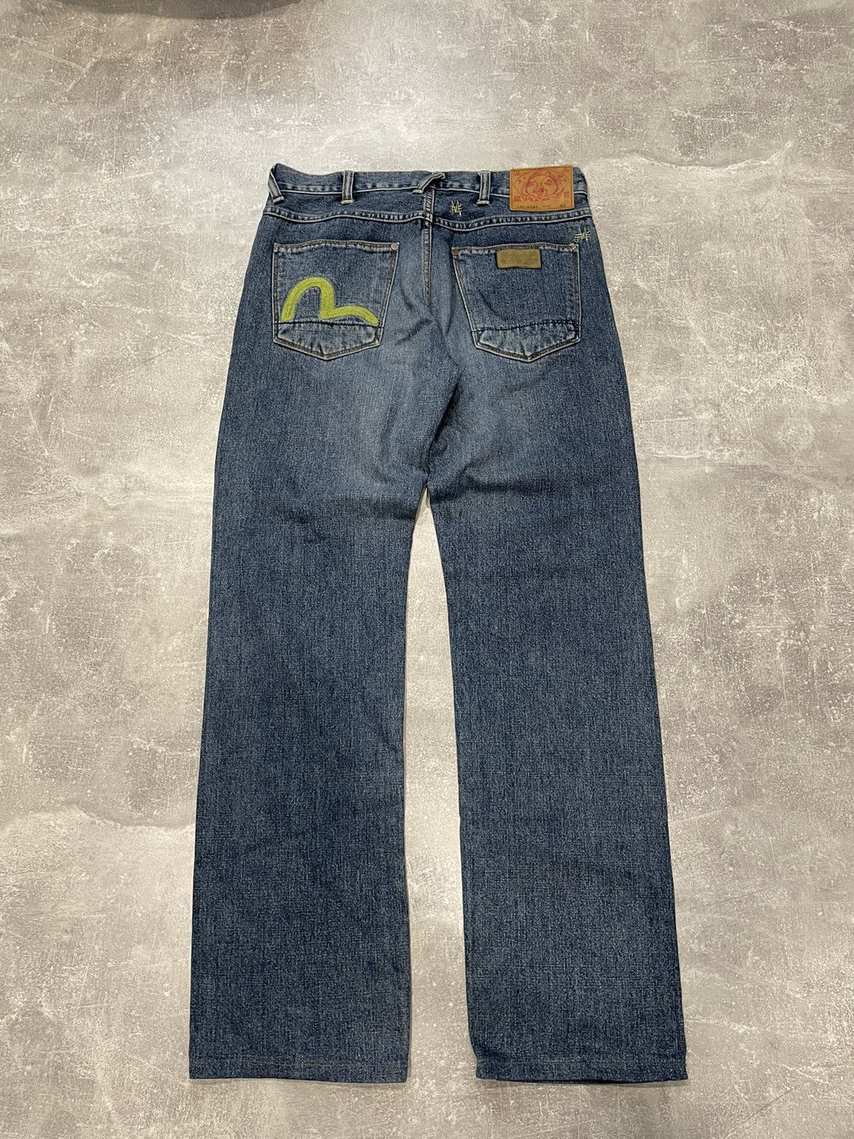 Vintage Evisu Zip Bondage Double Gull Japanese Denim  Jeans Size W30