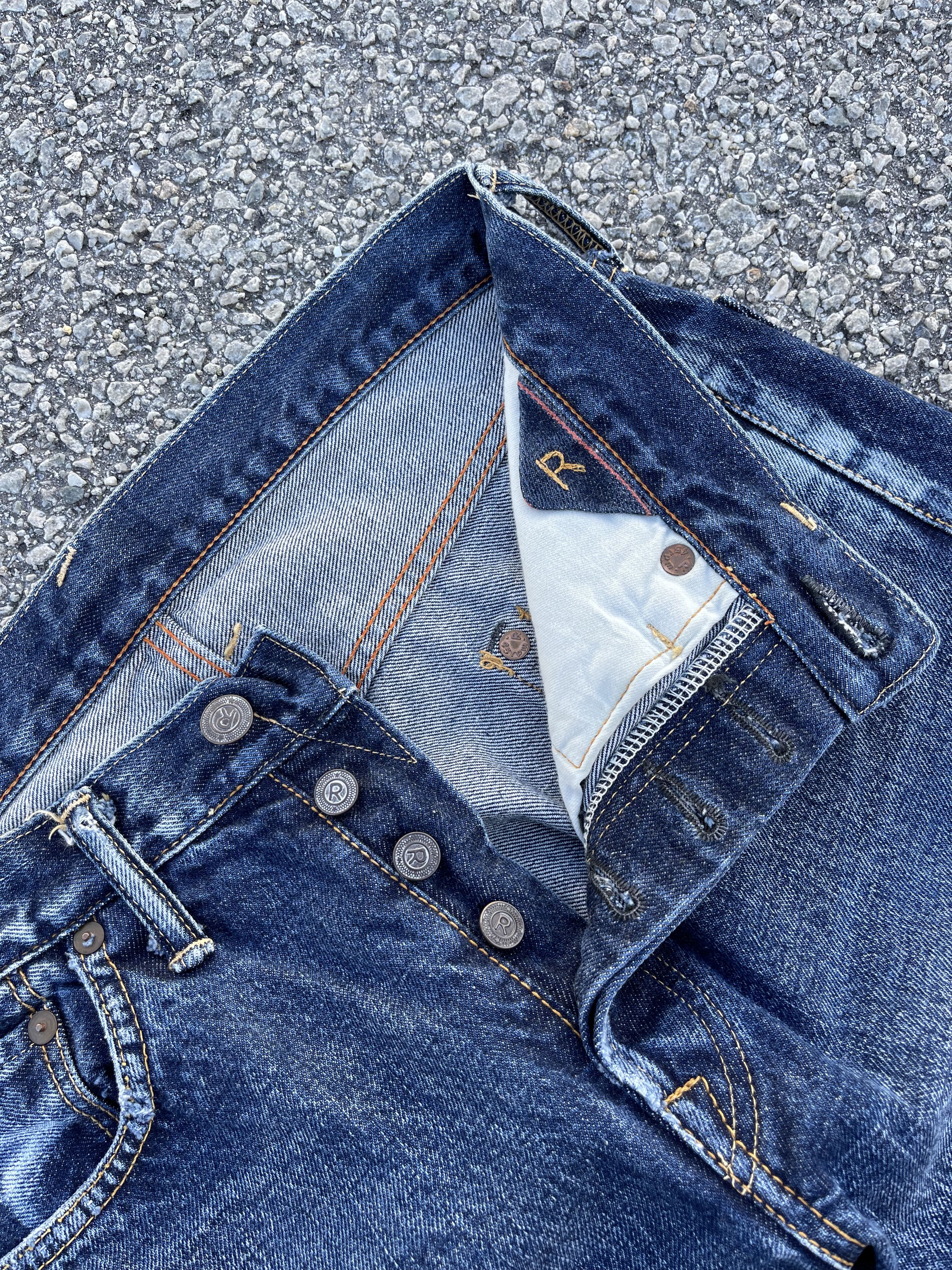 45rpm × Hysteric Glamour × Japanese Brand 45rpm Repairing Distressed Denim Travis Scott Style Size US 30 / EU 46 - 5 Thumbnail