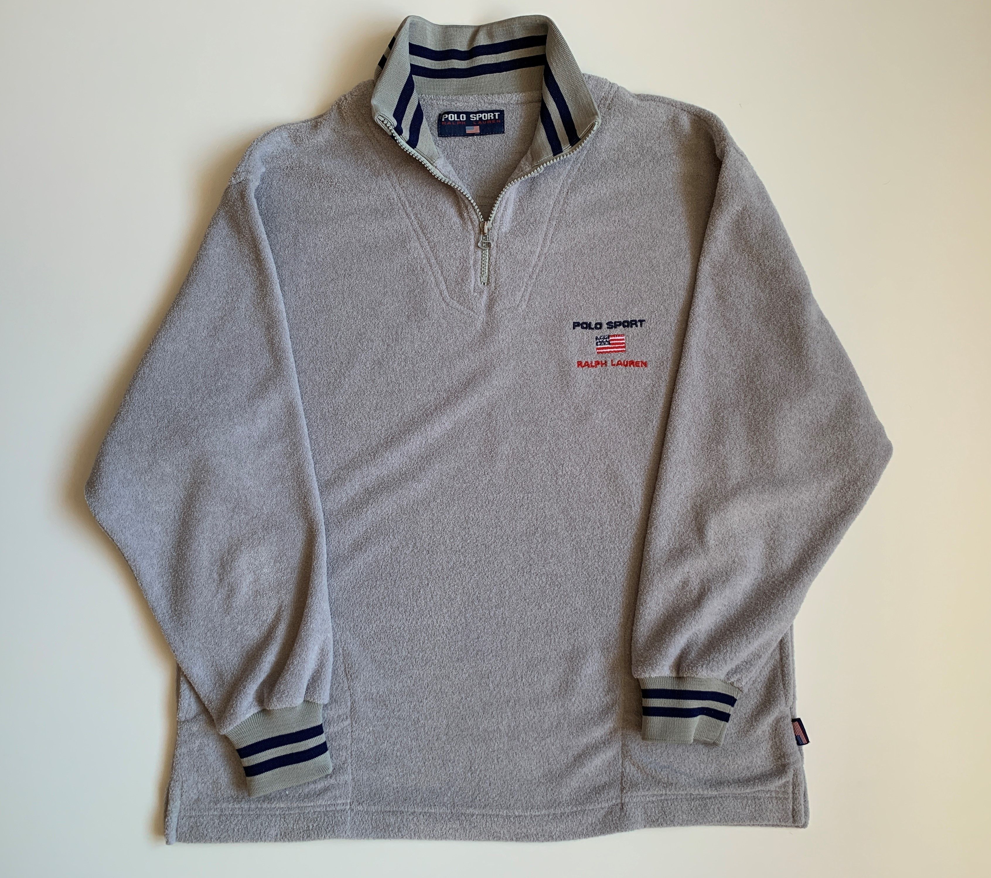 Ralph Lauren Vintage Polo Sport Ralph Lauren Pullover Fleece Sweatshirt Size US L / EU 52-54 / 3 - 3 Thumbnail