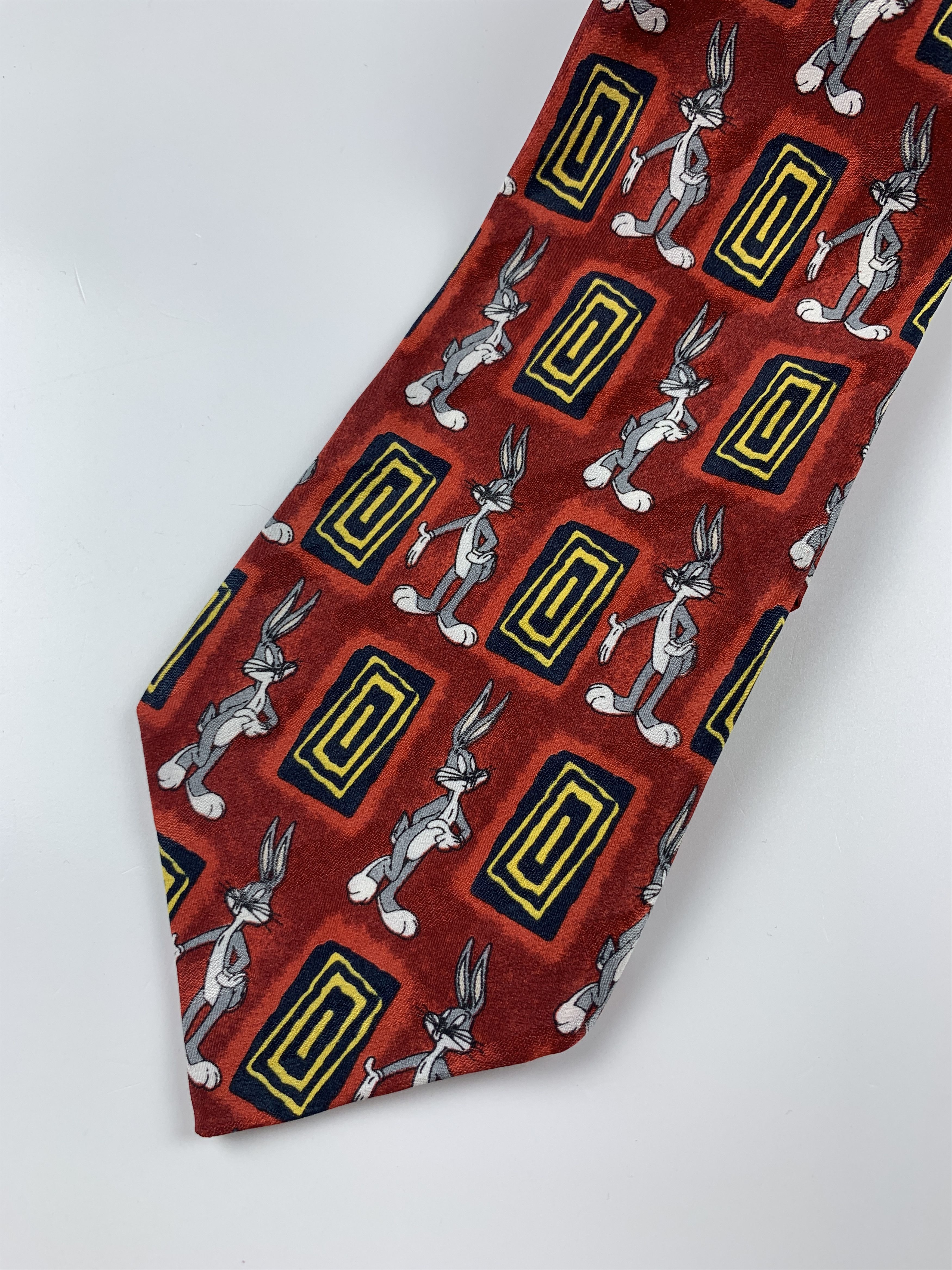 Vintage 90's Warner Bros. Looney Tunes 1997 Bugs Bunny Vintage Tie Size ONE SIZE - 3 Thumbnail