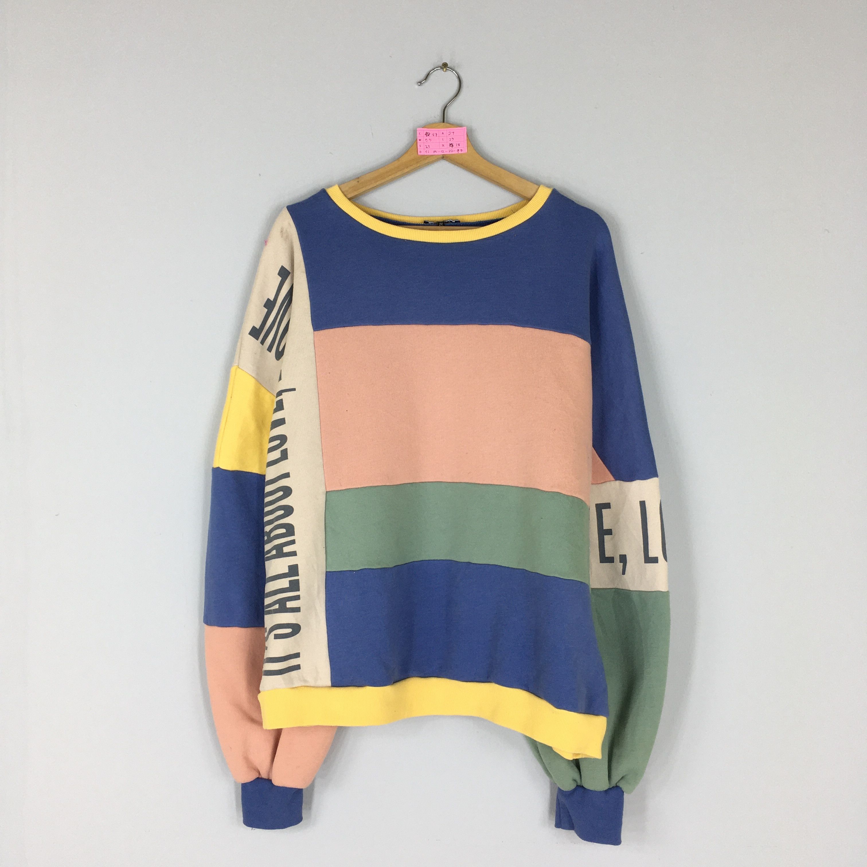 Vintage 90s FASHION NOVA Coloublock Crewneck Sweatshirt