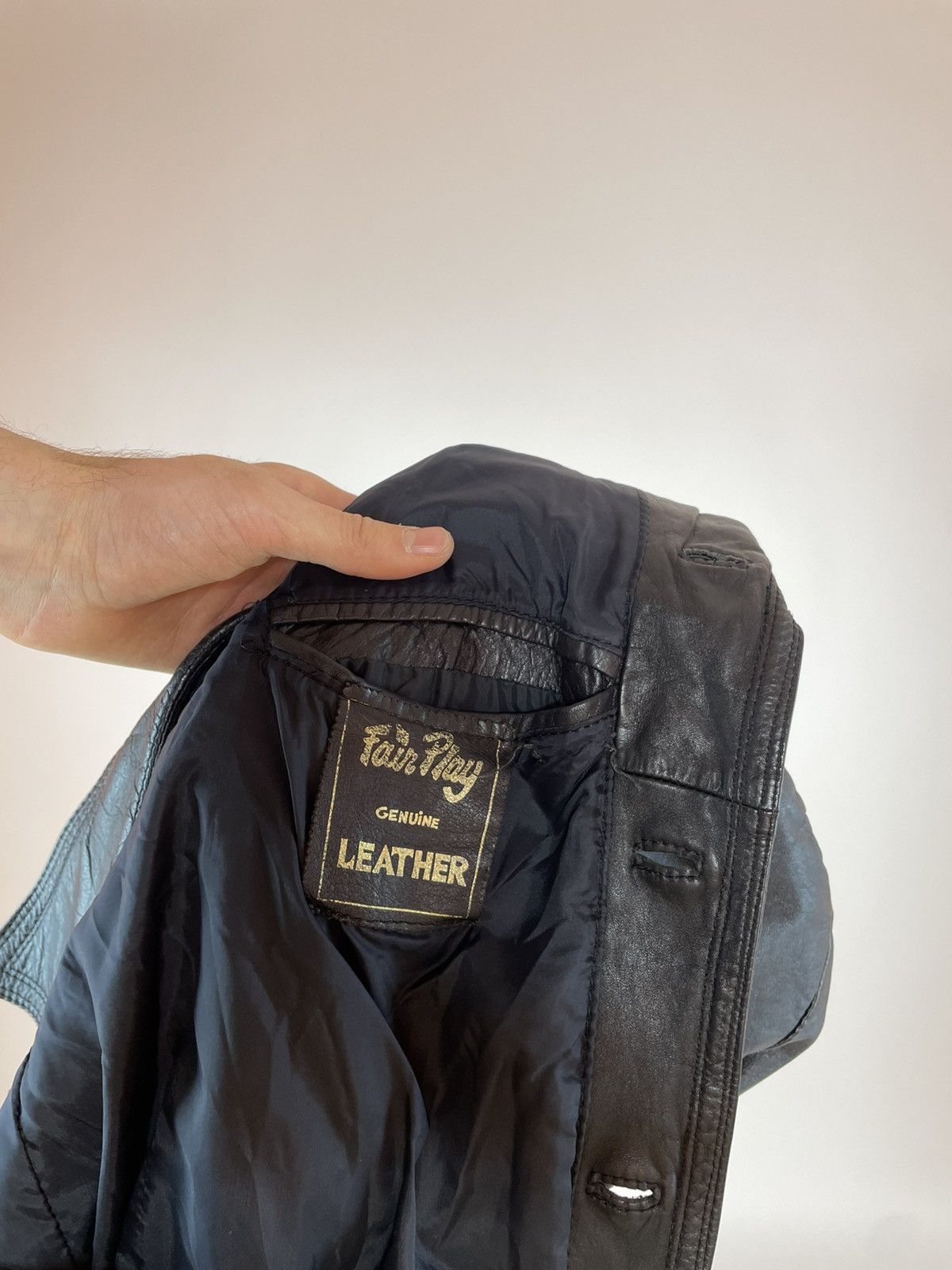 Vintage Vintage leather jacket Fair Play Mens size 56 Size US XL / EU 56 / 4 - 10 Thumbnail