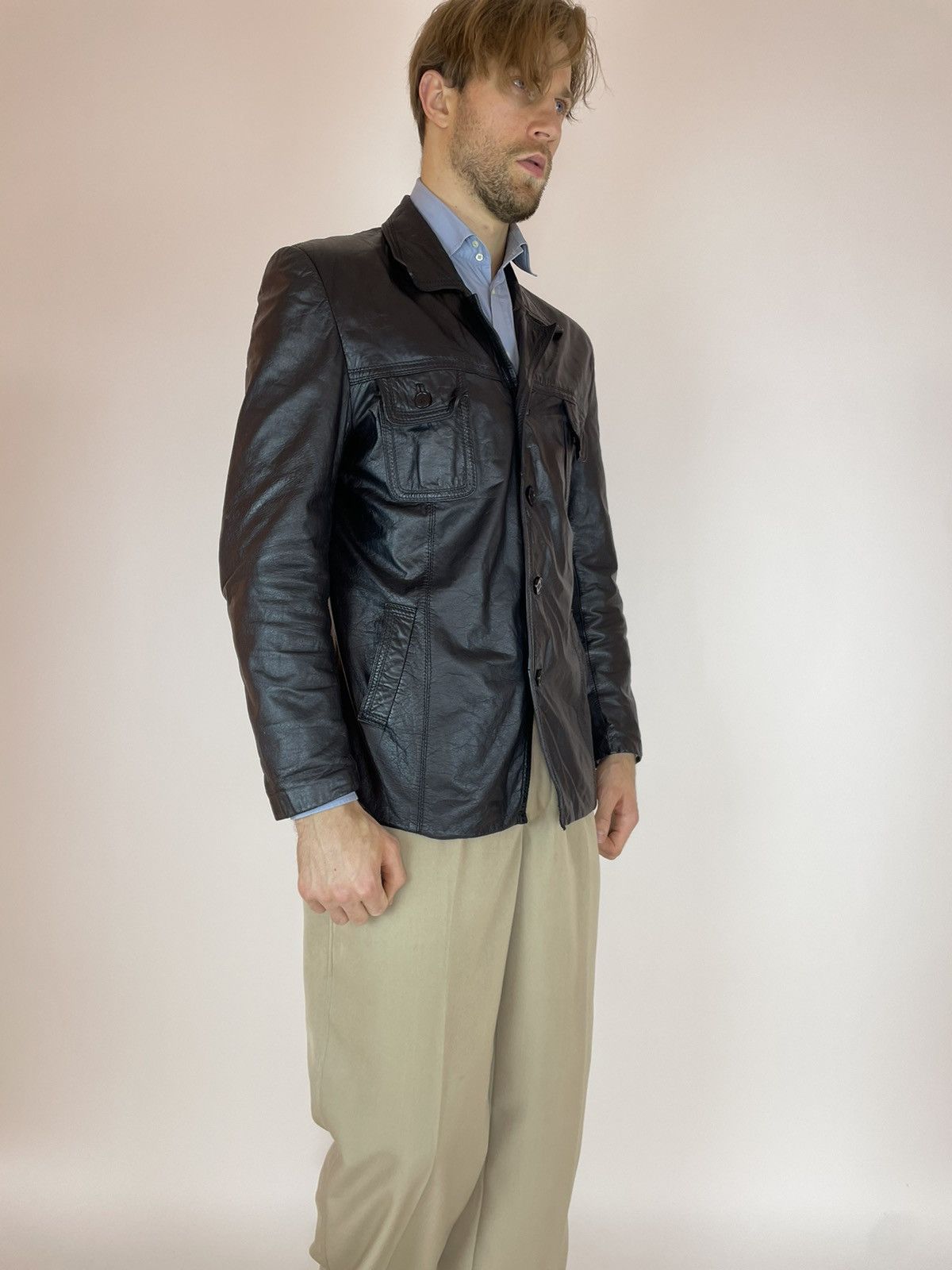 Vintage Vintage leather jacket Fair Play Mens size 56 Size US XL / EU 56 / 4 - 5 Thumbnail