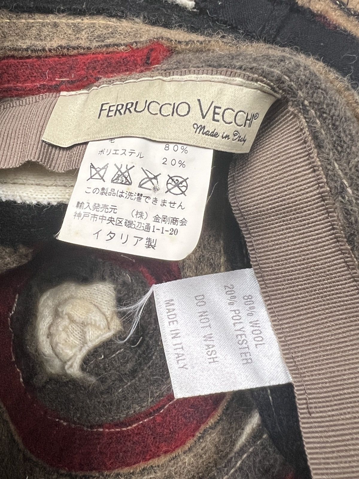 Other Ferruccio Vecchi 🇮🇹 Rebuilt Wool Bucket Hat Size ONE SIZE - 7 Thumbnail