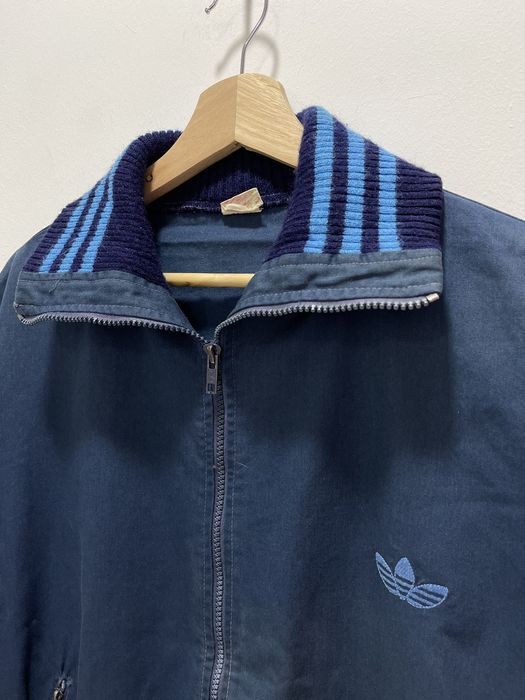 Adidas VINTAGE ADIDAS TREFOIL EMBROIDERY TRACKTOP JACKET | Grailed