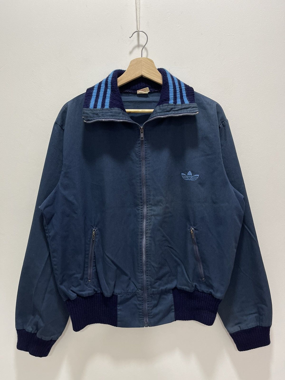 Adidas VINTAGE ADIDAS TREFOIL EMBROIDERY TRACKTOP JACKET Size US M / EU 48-50 / 2 - 1 Thumbnail