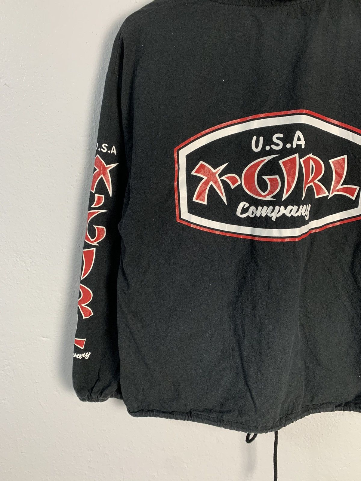 Japanese Brand X-Girl Spellout Big Logo Hooded Jacket Size S / US 4 / IT 40 - 9 Thumbnail