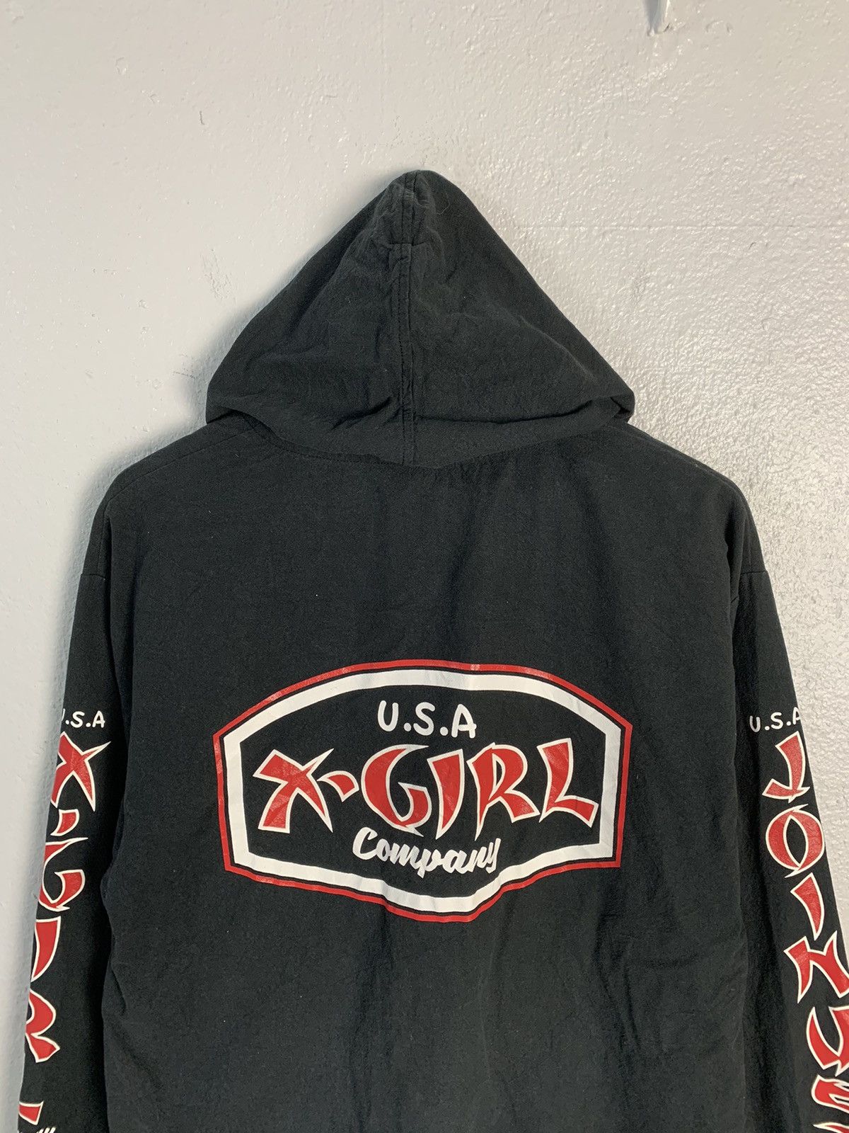 Japanese Brand X-Girl Spellout Big Logo Hooded Jacket Size S / US 4 / IT 40 - 10 Thumbnail