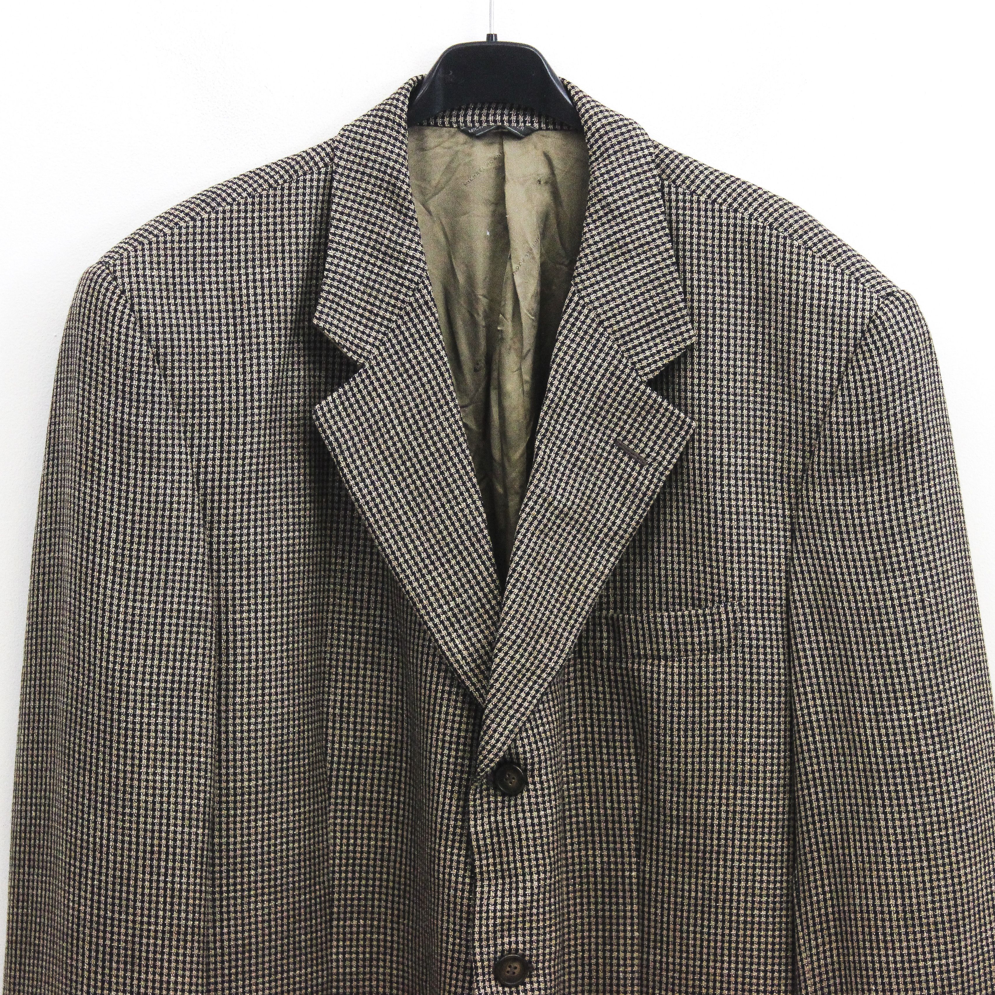Bogner 46 US Blazer Suit Jacket 2xl Linen Wool Tweed Coat EU 56 Size 46R - 2 Thumbnail