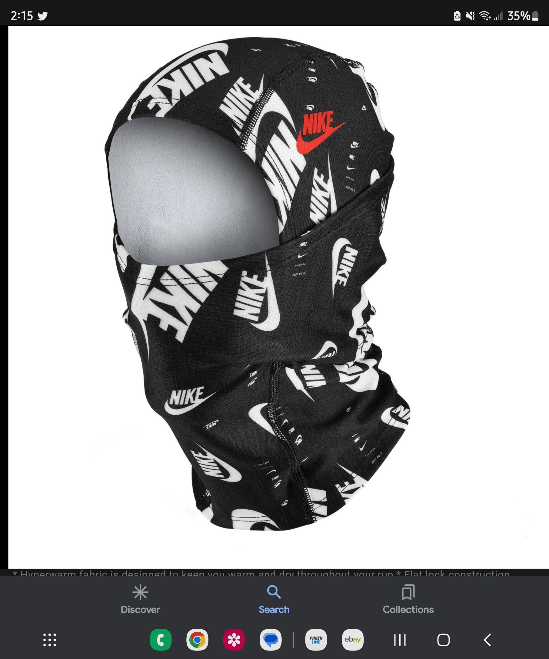 Nike NIKE PRO hyperwarm Hood all over hood Grailed