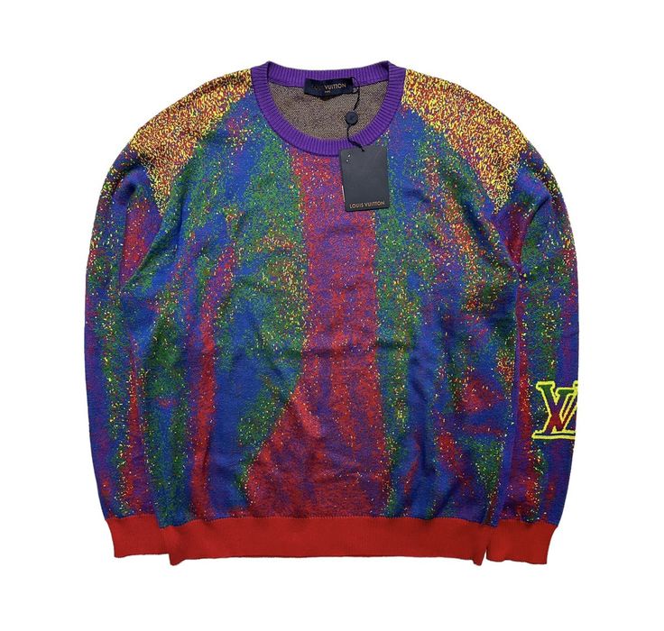 Louis Vuitton Multicolor 'Infrared' Sweater