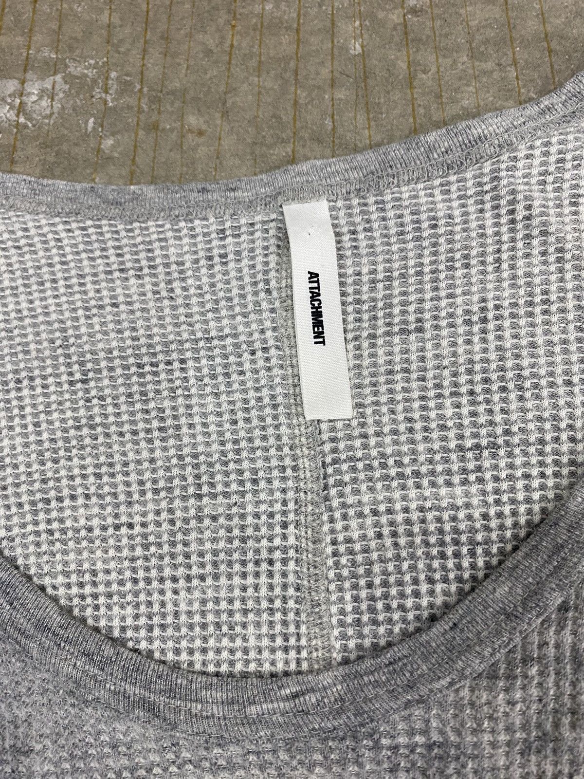 Attachment × Japanese Brand × Kazuyuki Kumagai Attachment Vtg iconic Attachment Thermal waffle knit Size US M / EU 48-50 / 2 - 9 Thumbnail