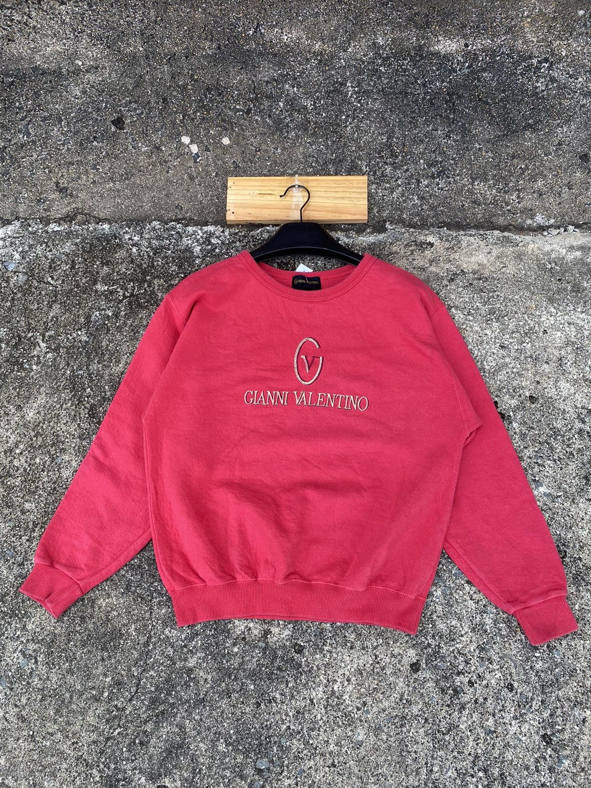 Japanese Brand 🇯🇵 Embroidered Logo Sweatshirt Gianni Velentino Made In ...