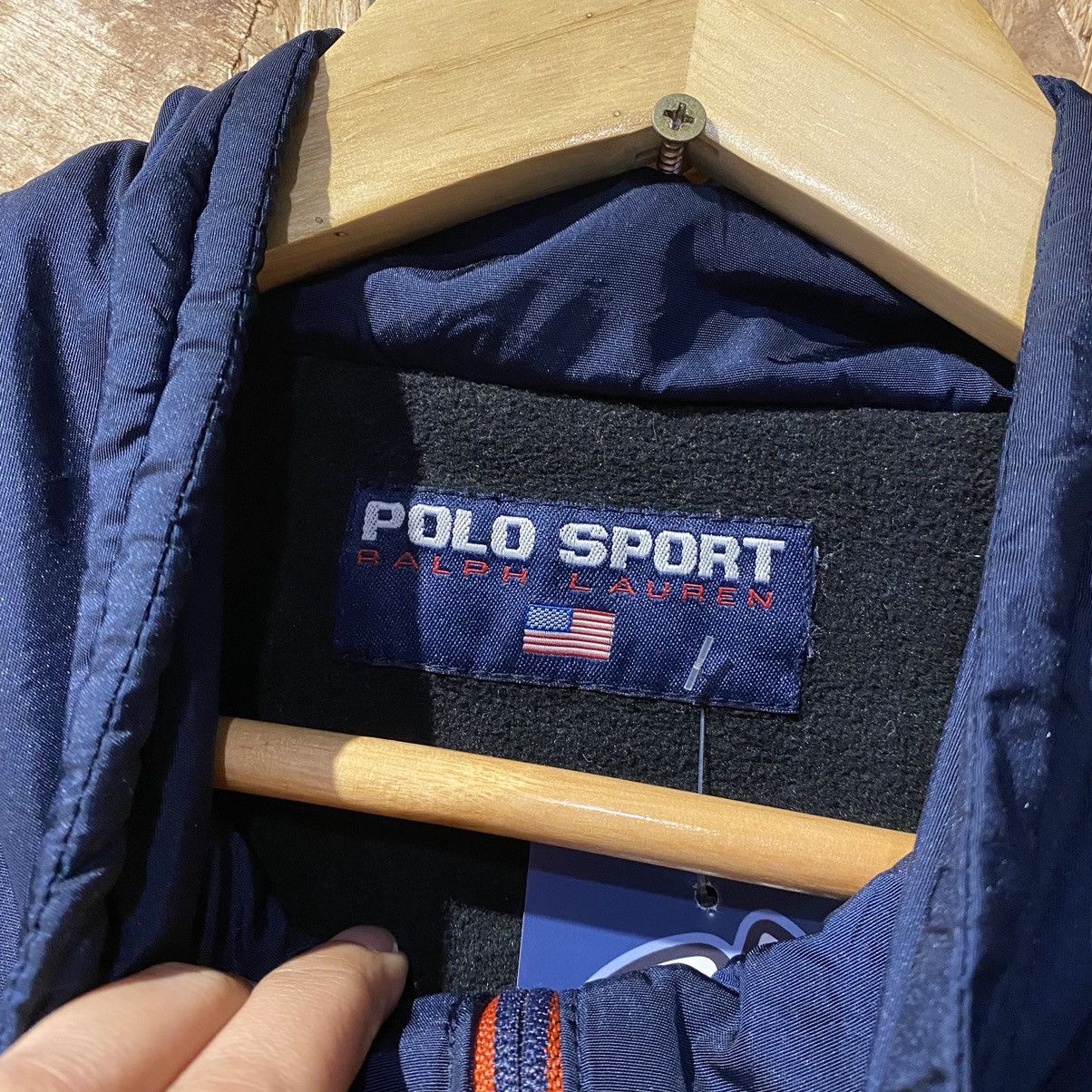 Polo Ralph Lauren × Ralph Lauren VERY RARE‼️Polo Sport Ralph Lauren Spell Out Anorak Jackets Size US L / EU 52-54 / 3 - 15 Thumbnail