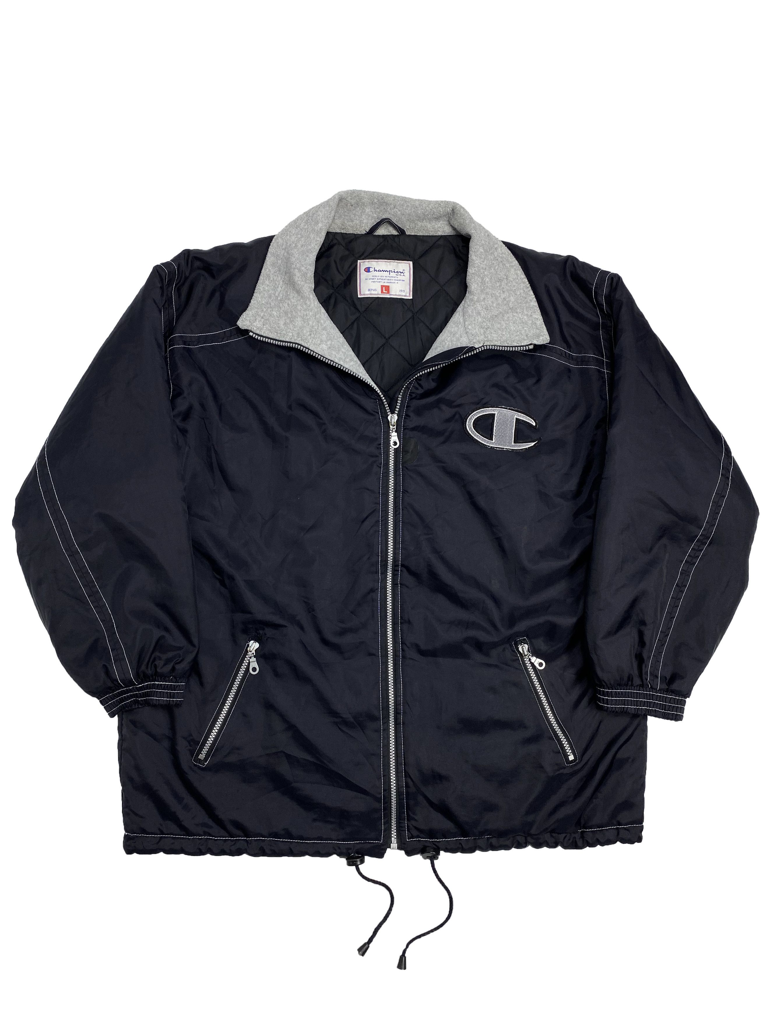 Champion × Vintage Champion USA 90s Vintage Padded Nylon Windbreaker Jacket Size US L / EU 52-54 / 3 - 1 Thumbnail