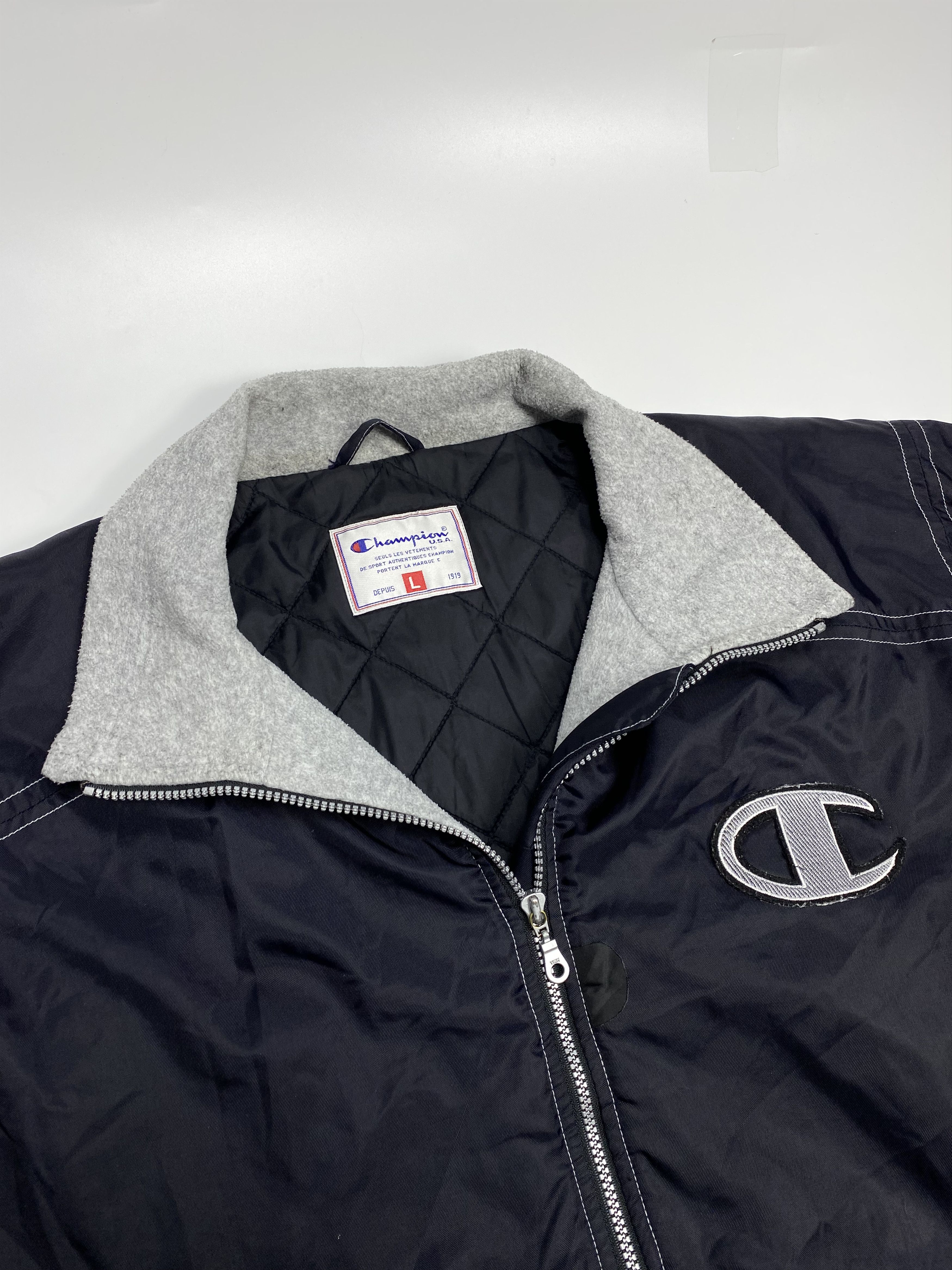 Champion × Vintage Champion USA 90s Vintage Padded Nylon Windbreaker Jacket Size US L / EU 52-54 / 3 - 2 Thumbnail