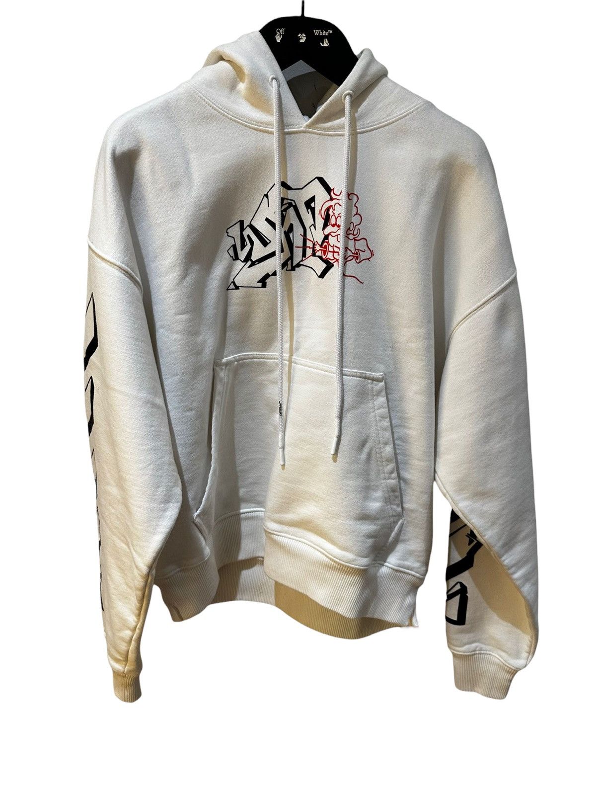 Off White Graffiti Outline Skate Hoodie