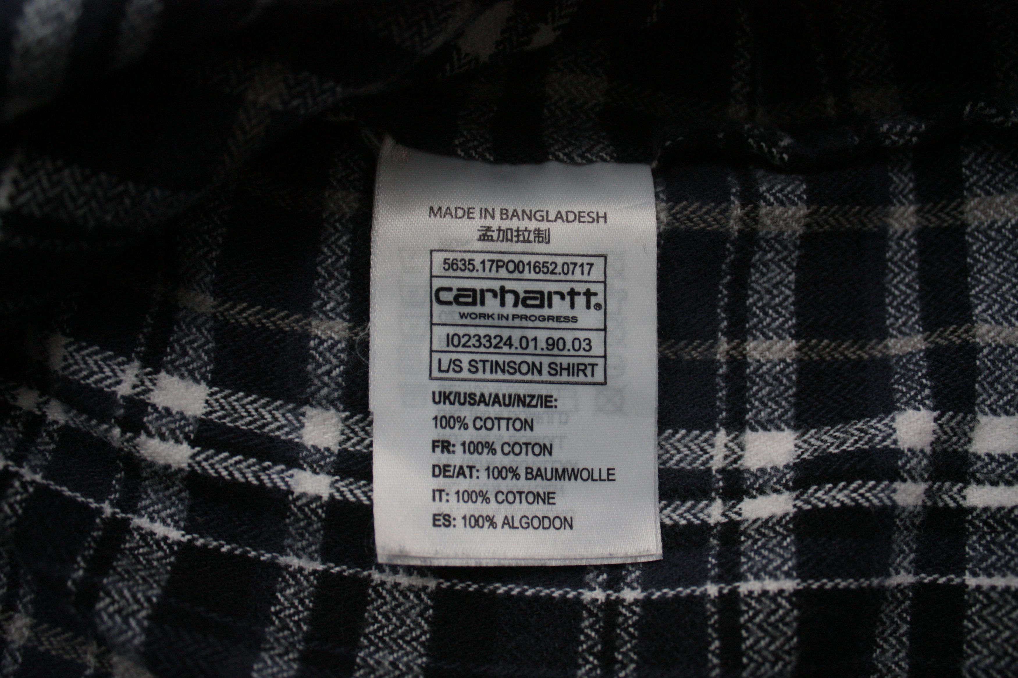 Carhartt Wip Carhartt WIP L/S Stinson Shirt Checkered Men's Small Size US S / EU 44-46 / 1 - 5 Thumbnail