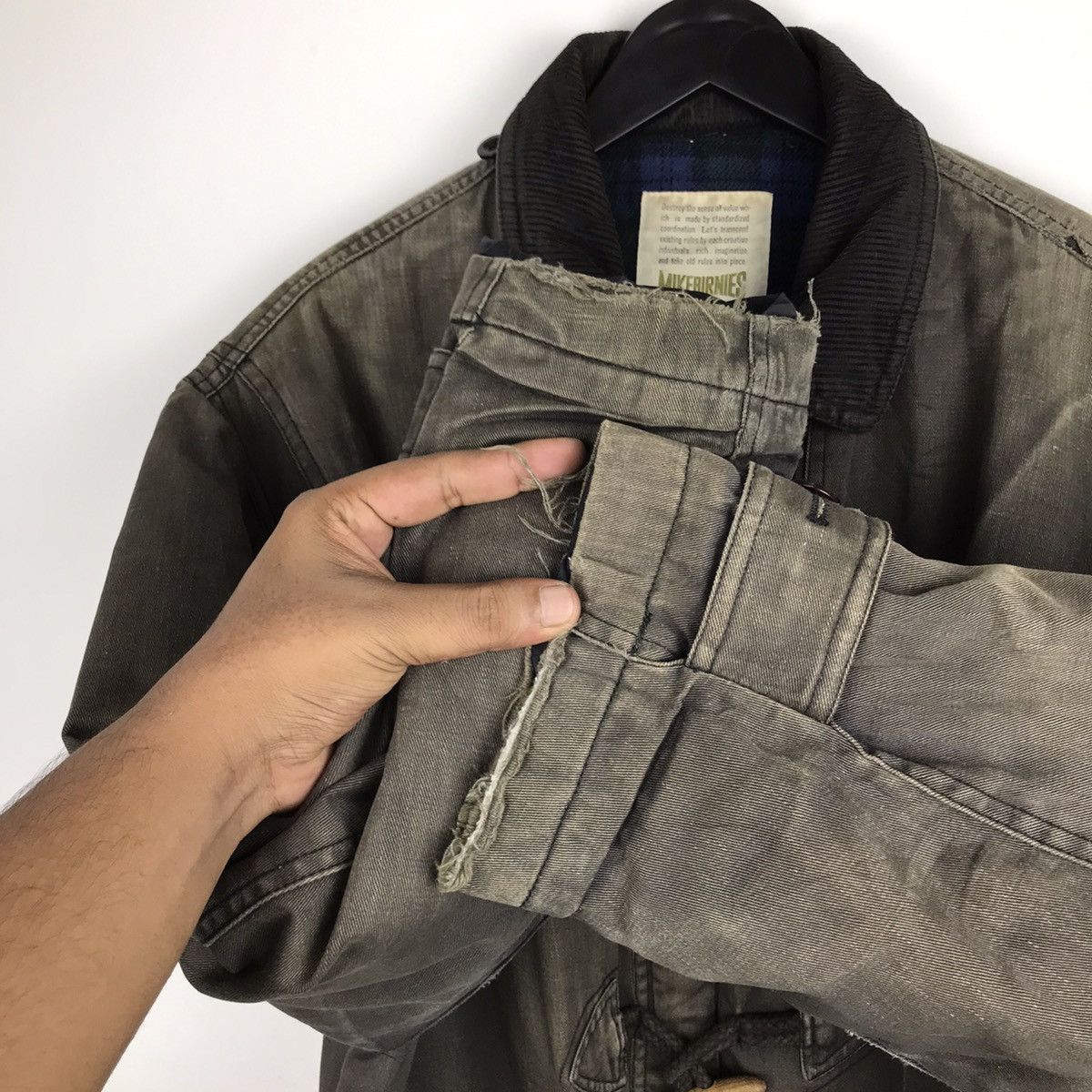 Designer × Japanese Brand × Vintage Vintage Japanese Mikebirnies Distressed Sunburn Jacket Size US XL / EU 56 / 4 - 10 Thumbnail