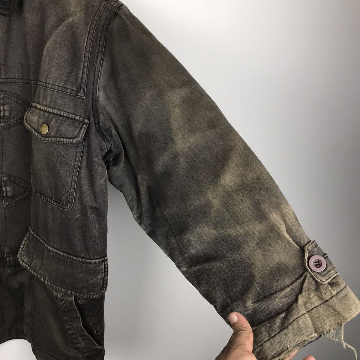 Designer × Japanese Brand × Vintage Vintage Japanese Mikebirnies Distressed Sunburn Jacket Size US XL / EU 56 / 4 - 7 Thumbnail