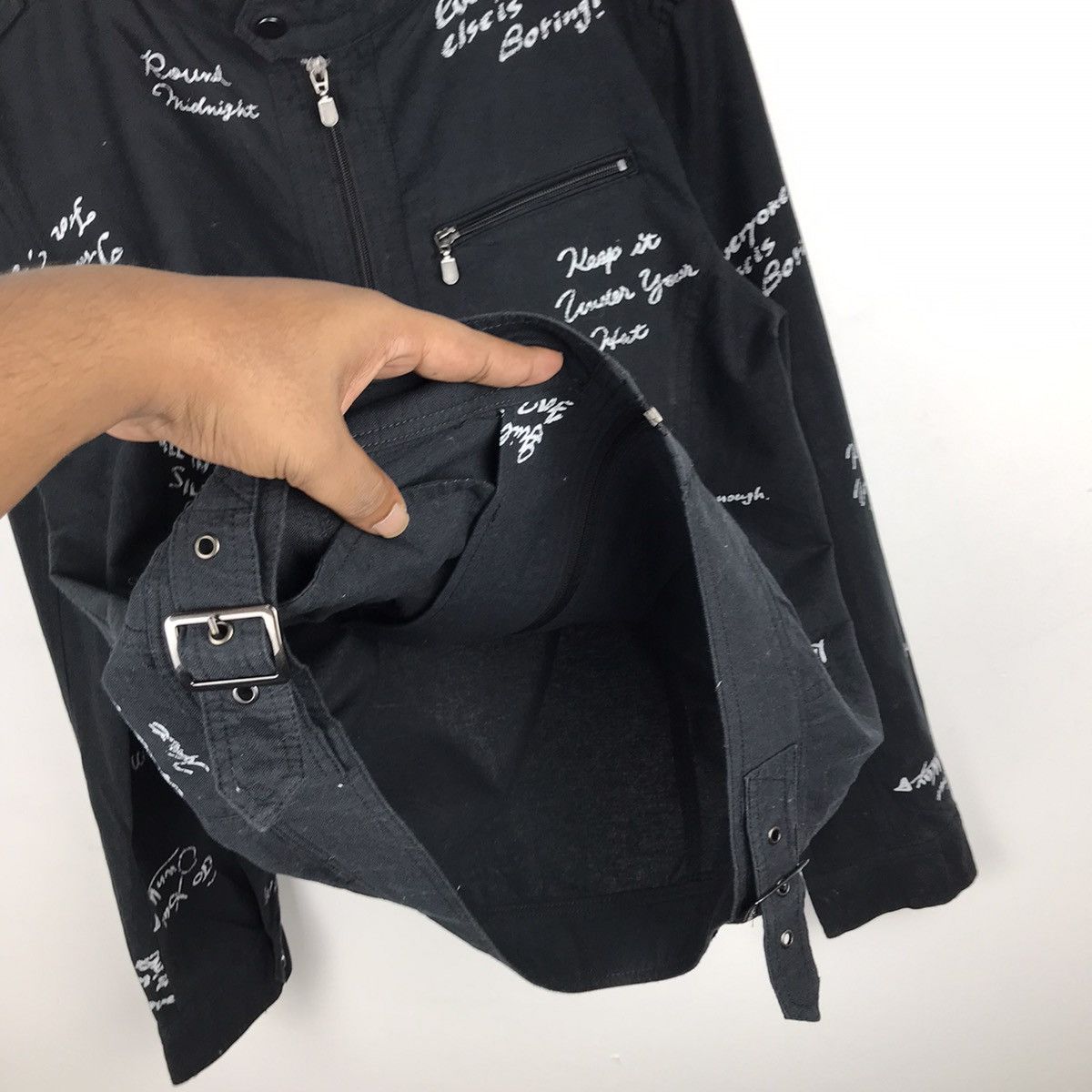 Designer × Japanese Brand × Vintage Vintage Japanese Signal Full print Punk Style Dripper Jacket Size US M / EU 48-50 / 2 - 8 Thumbnail