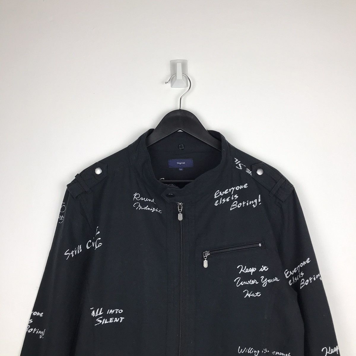 Designer × Japanese Brand × Vintage Vintage Japanese Signal Full print Punk Style Dripper Jacket Size US M / EU 48-50 / 2 - 2 Thumbnail