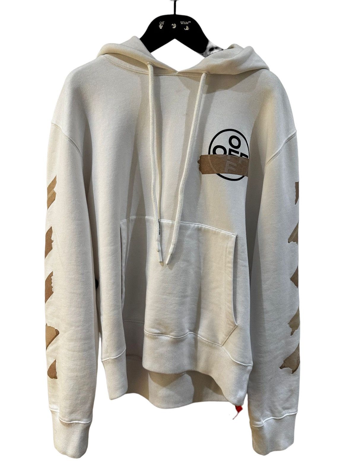 Off White Tape Arrow Slim Hoodie