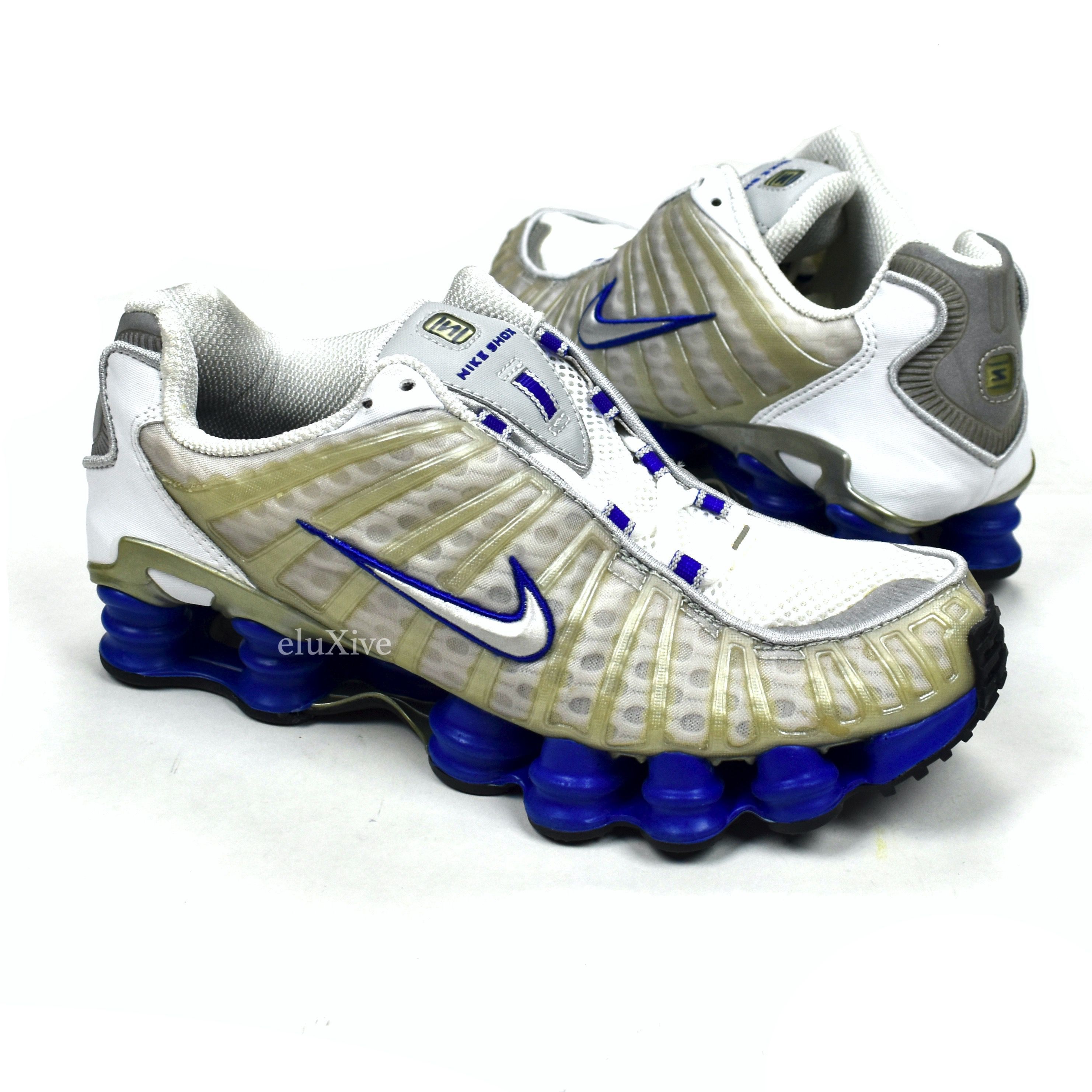Nike 2003 Nike Shox TL OG White Sport Royal Blue Silver DS | Grailed