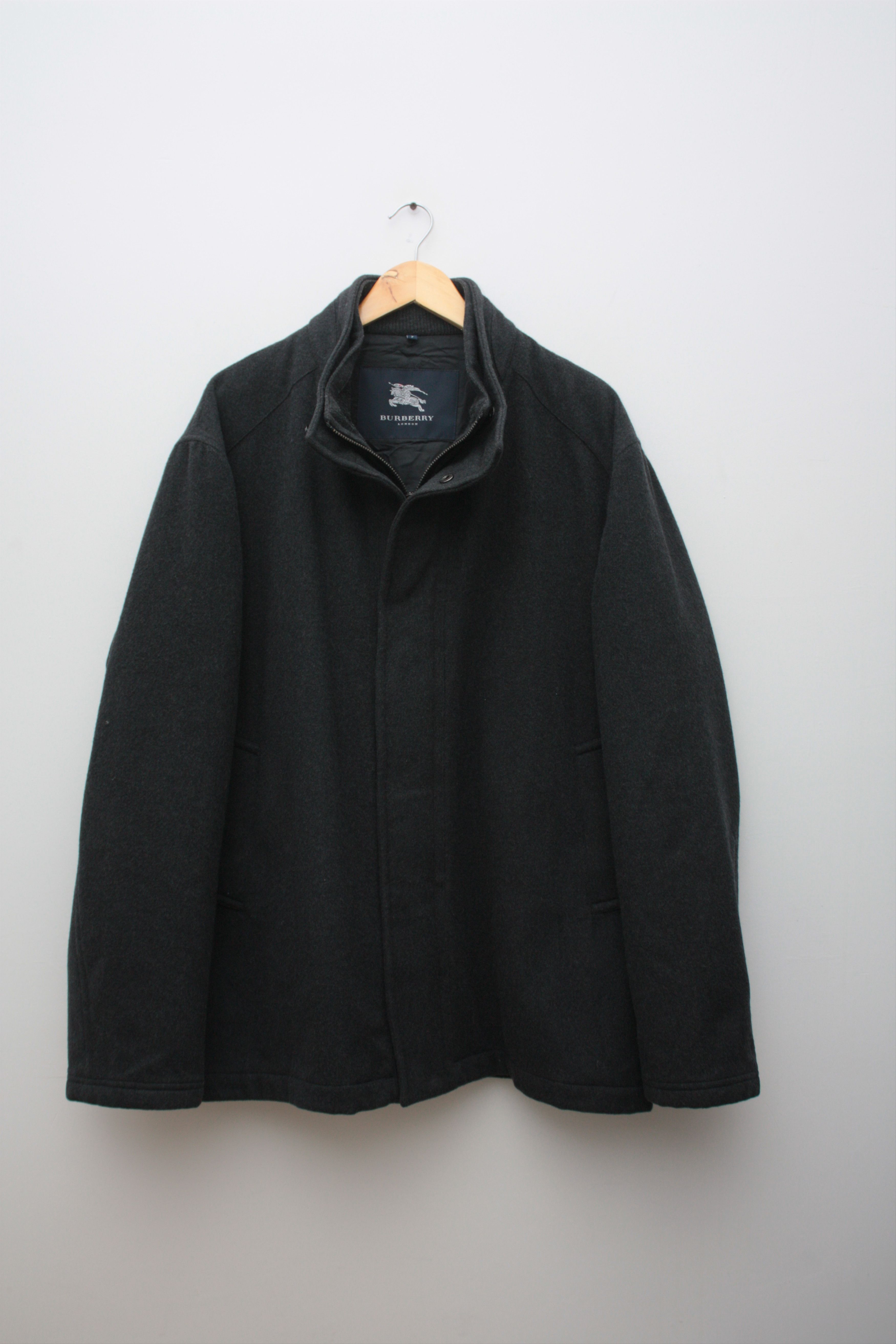 Burberry Burberry Dark Gray Wool Coat Men's Size US XL / EU 56 / 4 - 1 Thumbnail