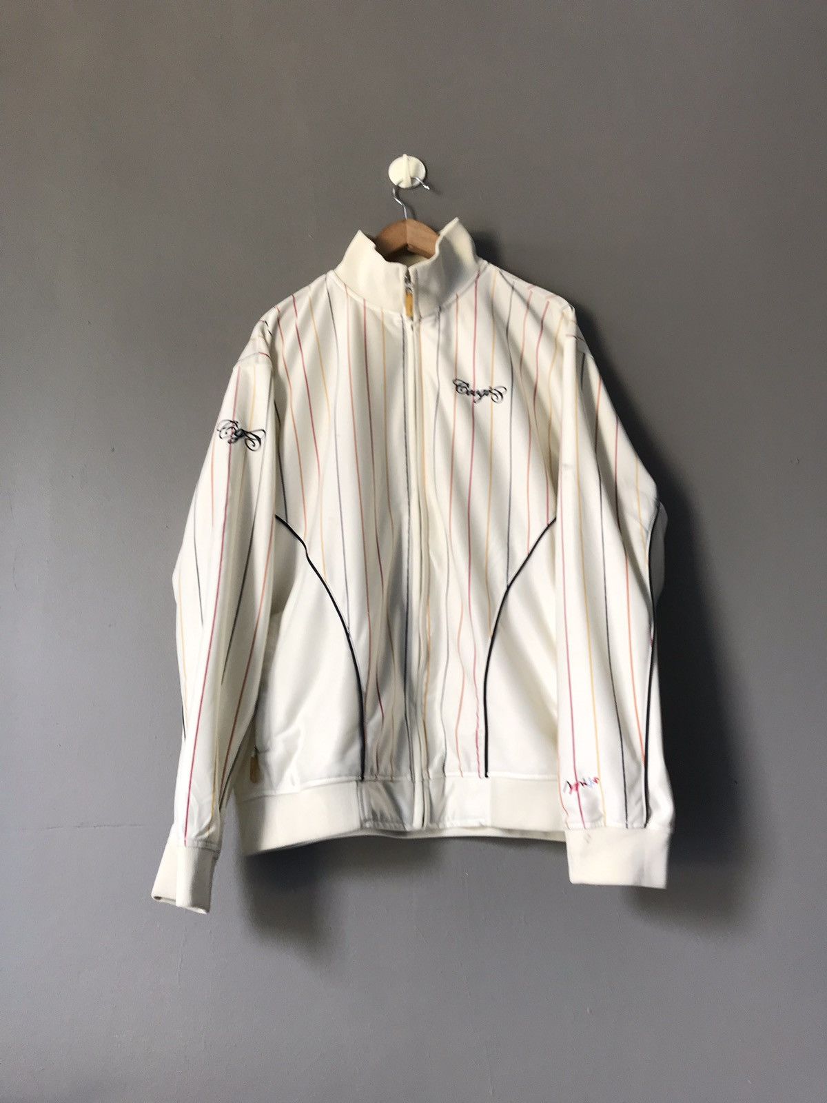 COOGI TRAINING SWEATER STRIPED HIP HOP RAP OVER SIZE